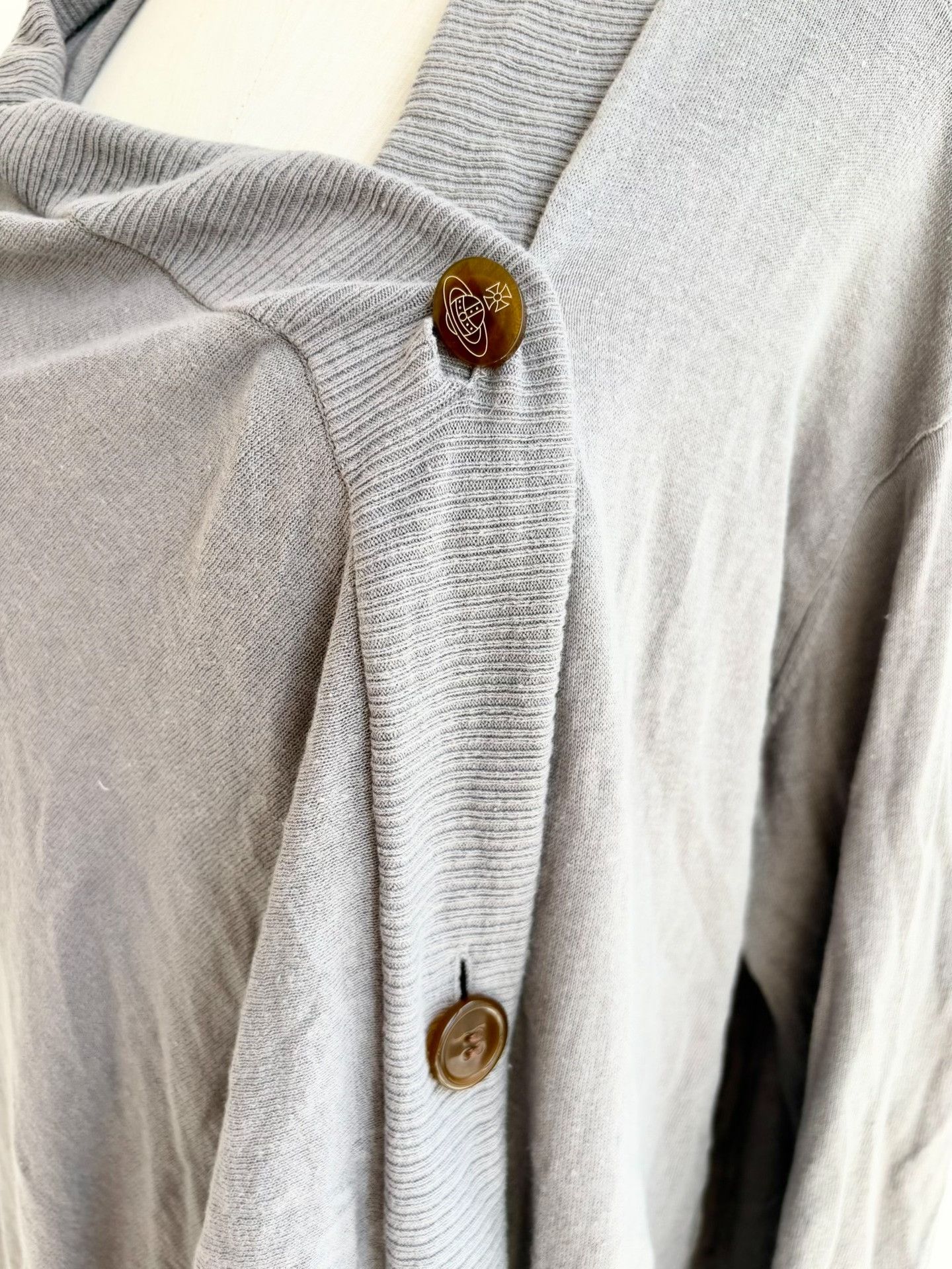 Vivienne Westwood Vivienne Westwood Vintage Gray Knit Cardigan Size M / US 6-8 / IT 42-44 - 3 Thumbnail