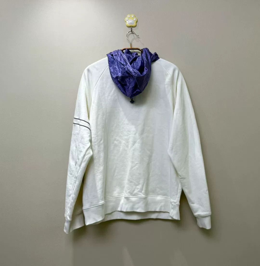 Dior DIOR New White Paneled Nylon Logo Hoodie Size US XL / EU 56 / 4 - 4 Thumbnail