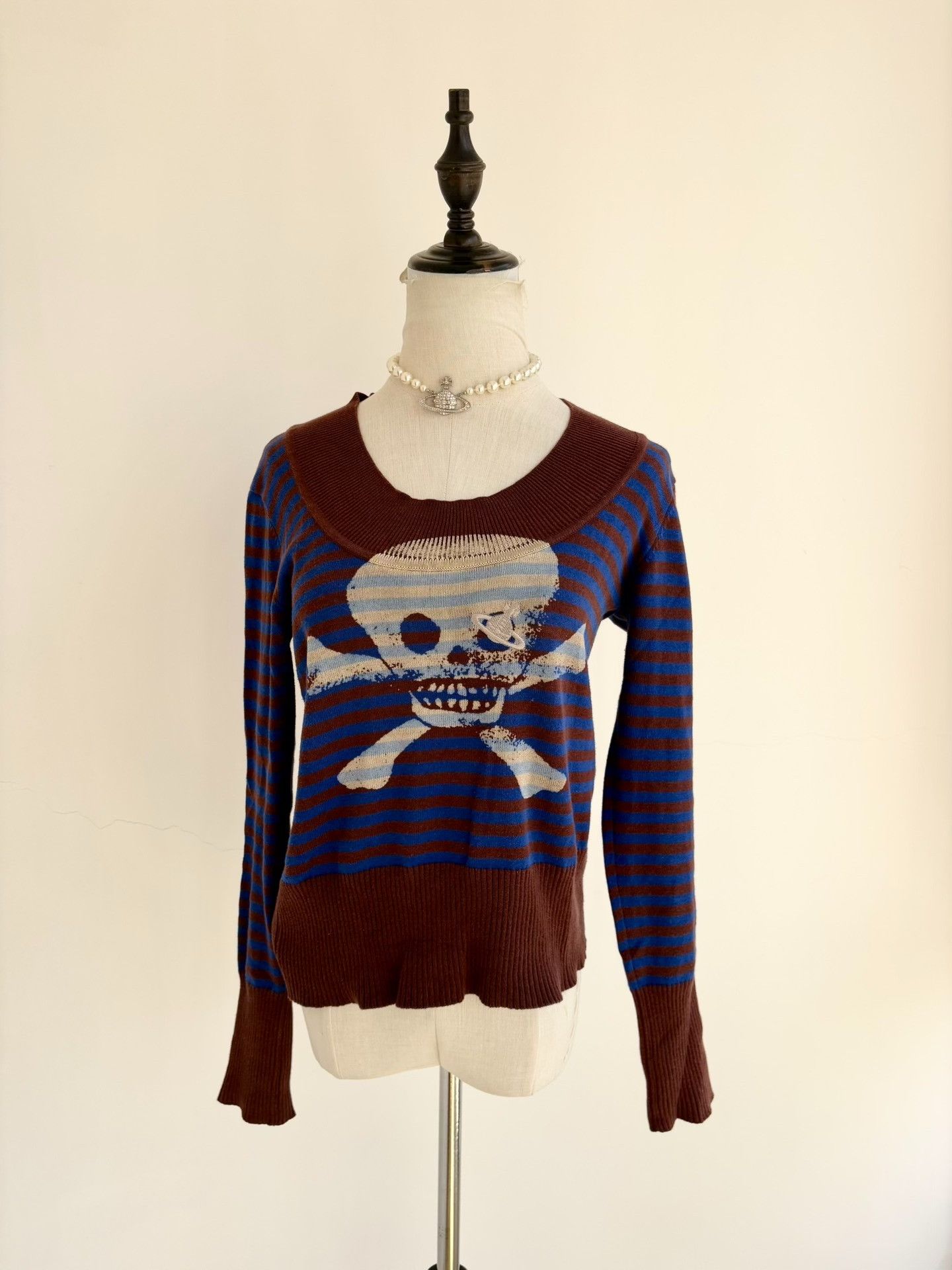 Vivienne Westwood Vivienne Westwood Skeleton Striped Knitwear Size M / US 6-8 / IT 42-44 - 2 Thumbnail
