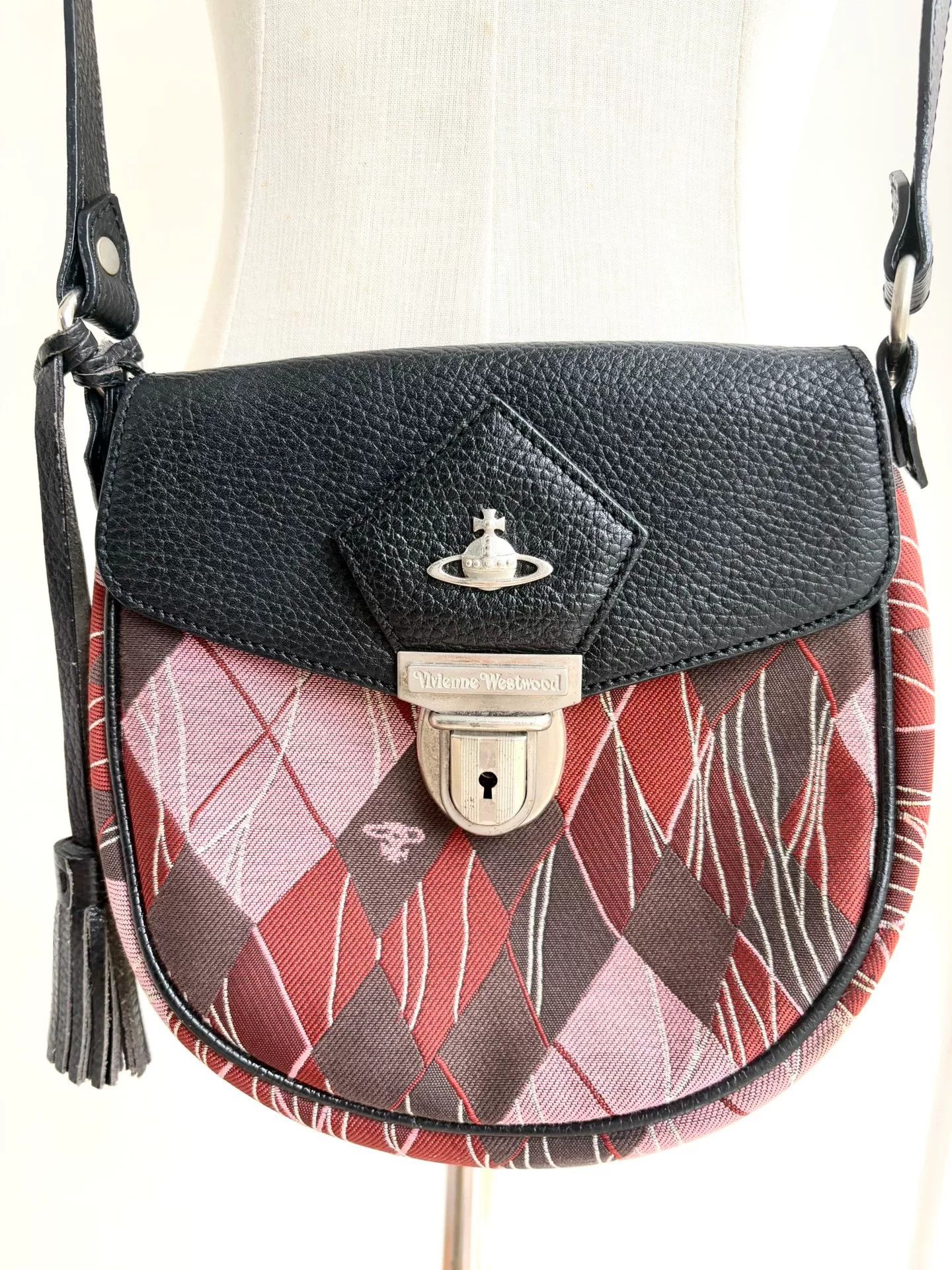 Vivienne Westwood Vivienne Westwood Pink Saddle Crossbody Bag Size ONE SIZE - 4 Thumbnail