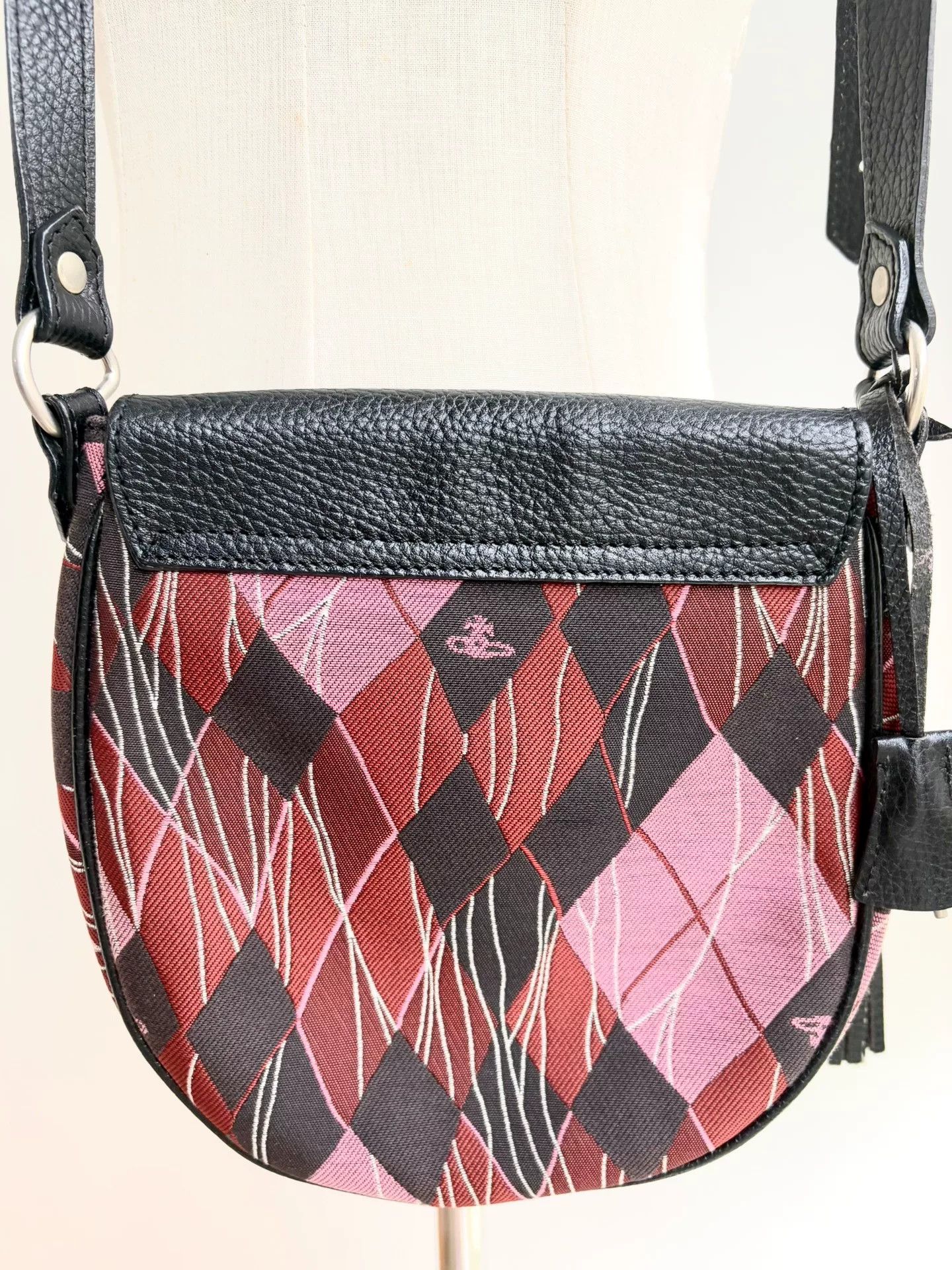 Vivienne Westwood Vivienne Westwood Pink Saddle Crossbody Bag Size ONE SIZE - 3 Thumbnail