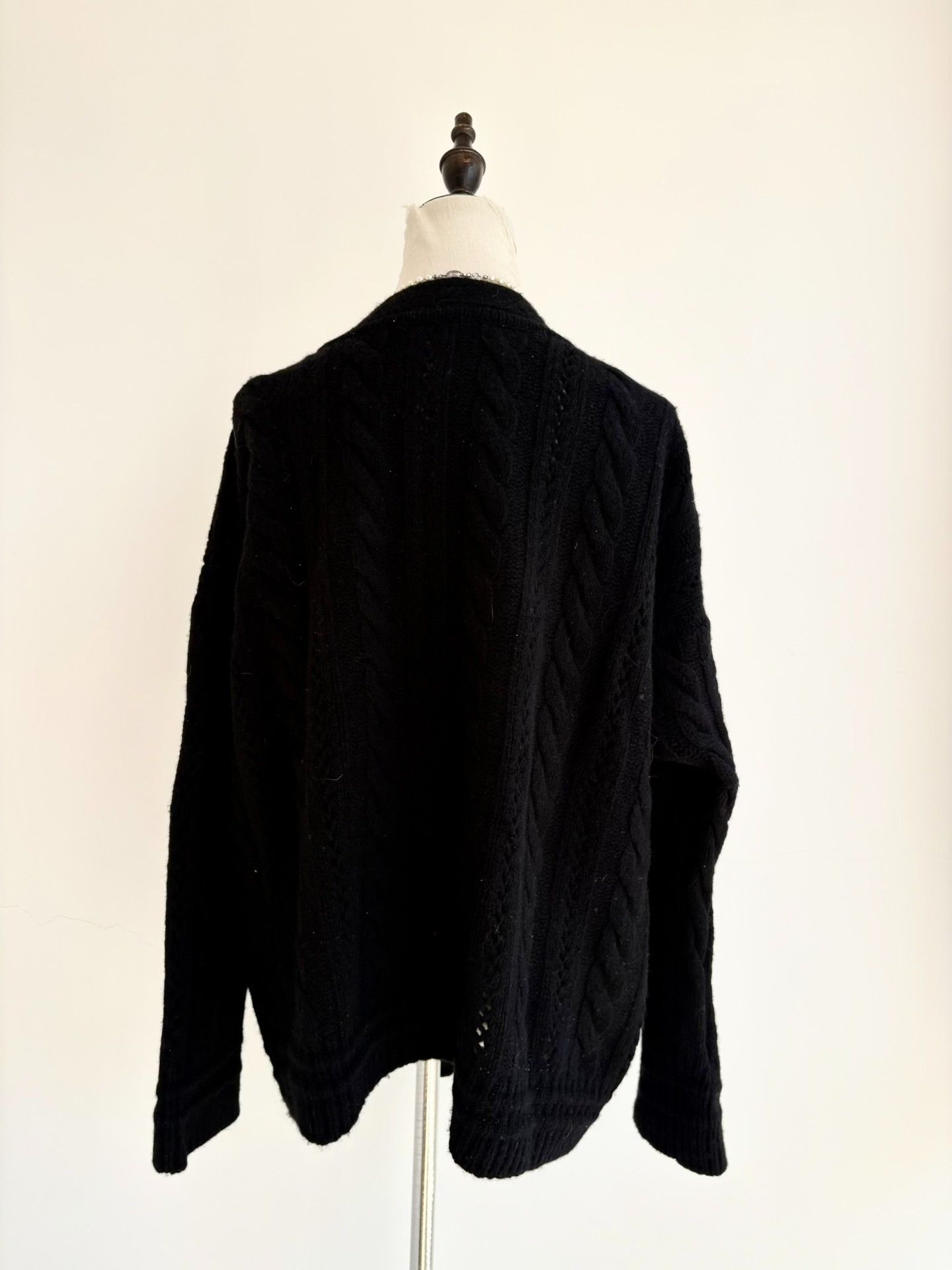 Vivienne Westwood Vivienne Westwood Vintage Black Cable Knit Cardigan Size M / US 6-8 / IT 42-44 - 4 Thumbnail
