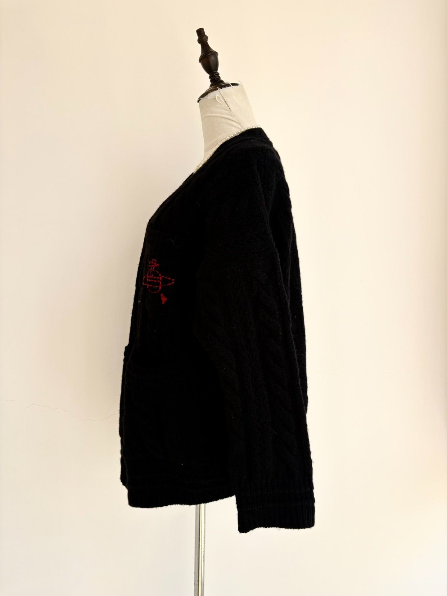 Vivienne Westwood Vivienne Westwood Vintage Black Cable Knit Cardigan Size M / US 6-8 / IT 42-44 - 6 Thumbnail