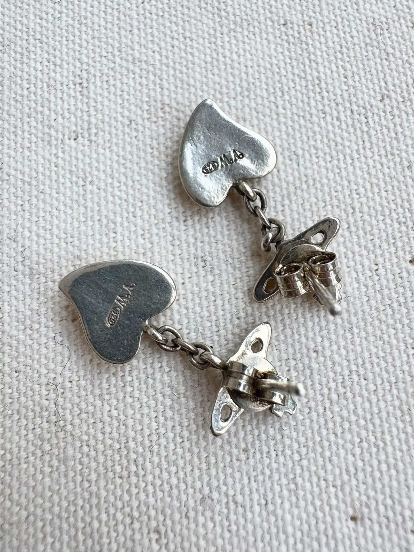 Vivienne Westwood Vivienne Westwood Vintage Silver Saturn Heart Earrings Size ONE SIZE - 3 Thumbnail