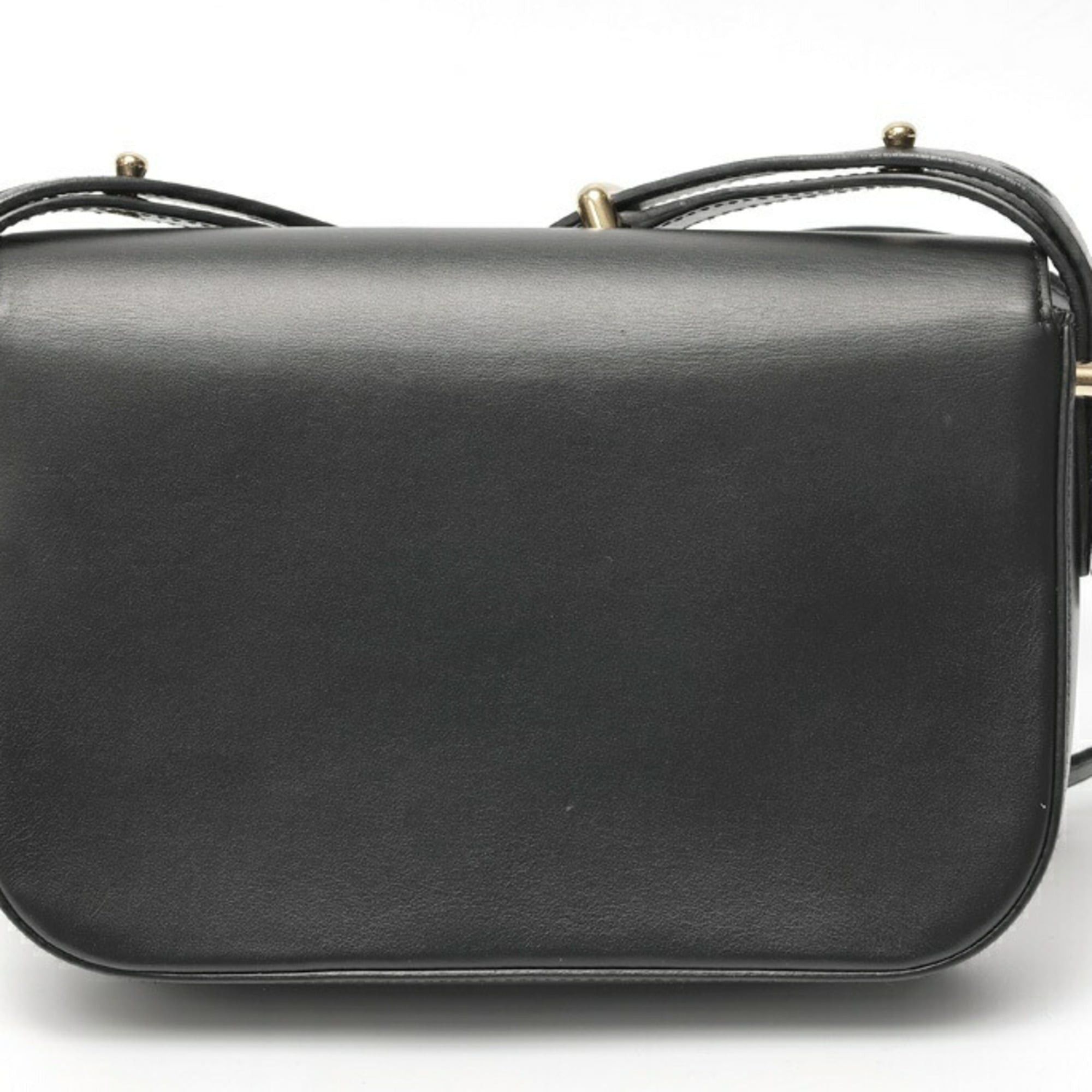 Prada Prada Triangle Shoulder Bag 1BD375, Glass Leather, Black Size ONE SIZE - 3 Thumbnail