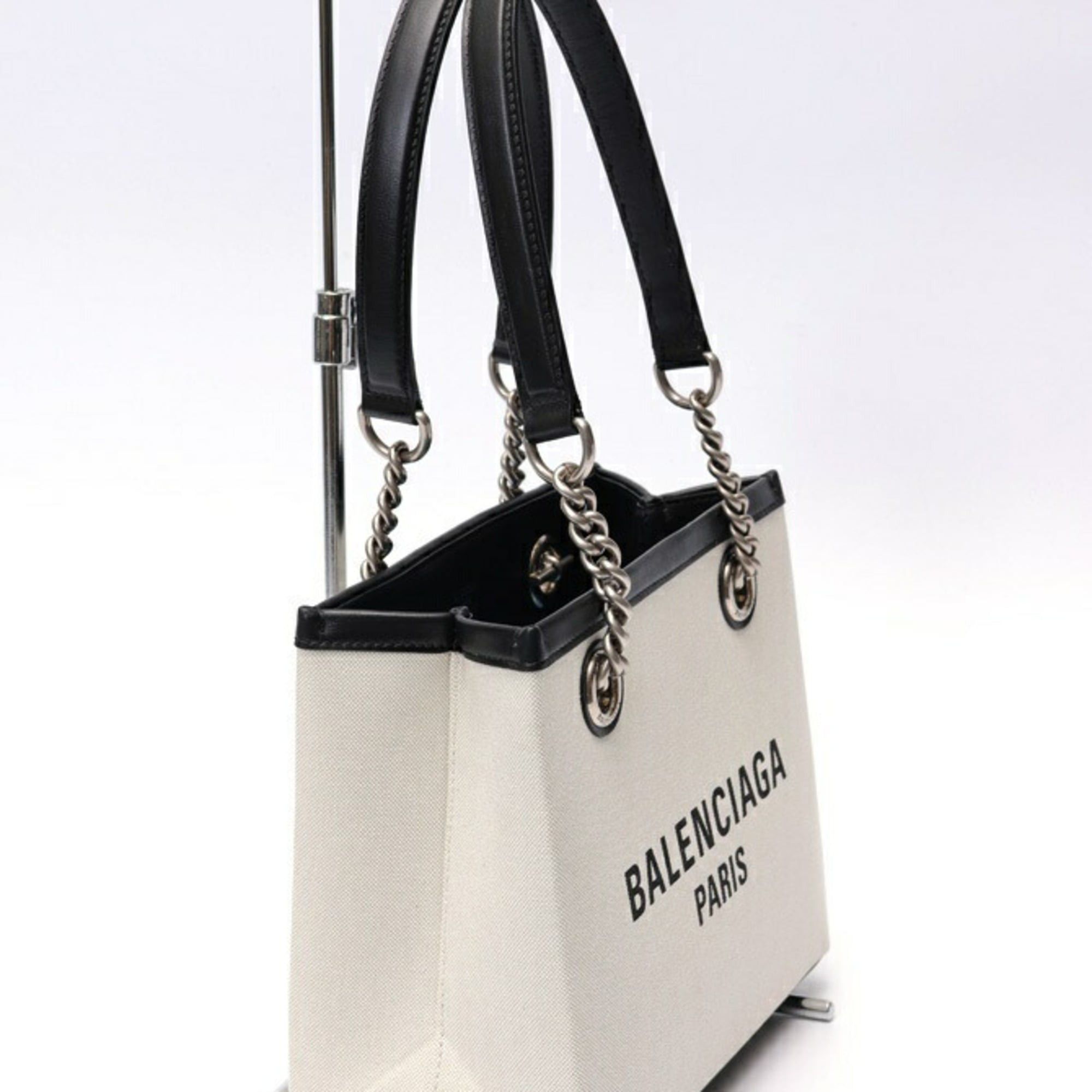 Balenciaga Balenciaga Duty Free Small Tote Bag 759941, Canvas Leather, Natural Size ONE SIZE - 2 Thumbnail
