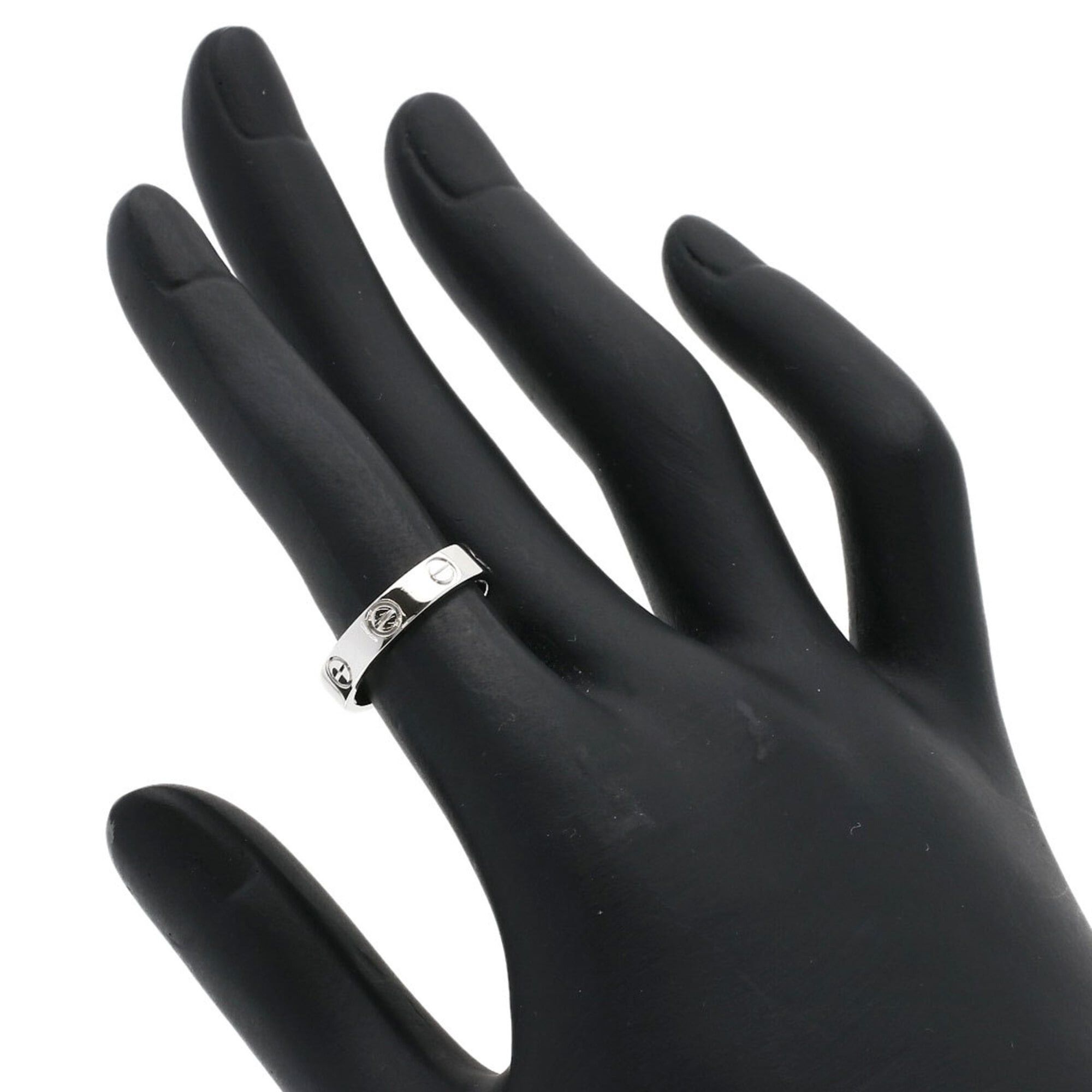 Cartier Cartier Mini Love Ring #48, Platinum PT950, Women's Ring, CARTIER Size ONE SIZE - 5 Thumbnail