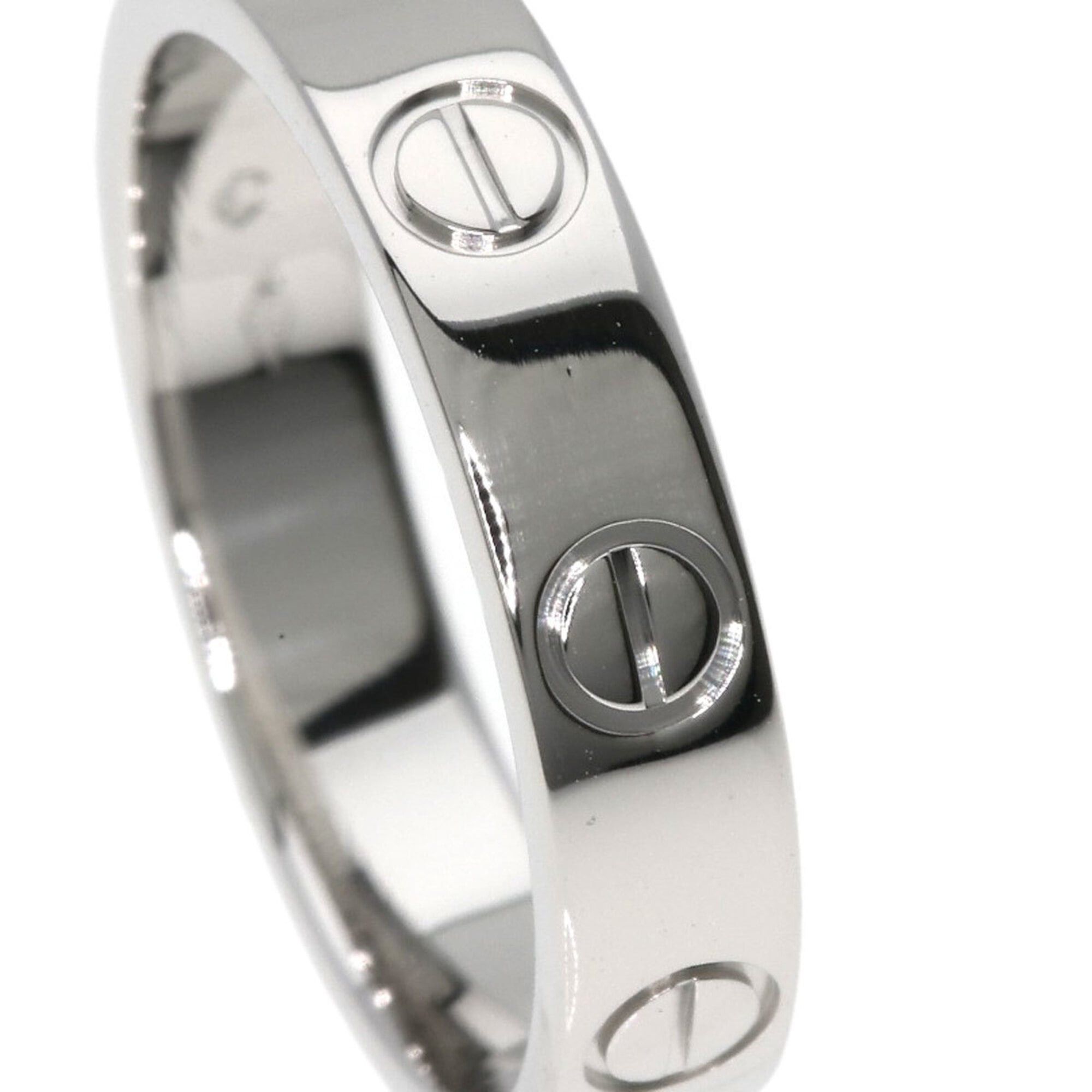 Cartier Cartier Mini Love Ring #48, Platinum PT950, Women's Ring, CARTIER Size ONE SIZE - 6 Thumbnail
