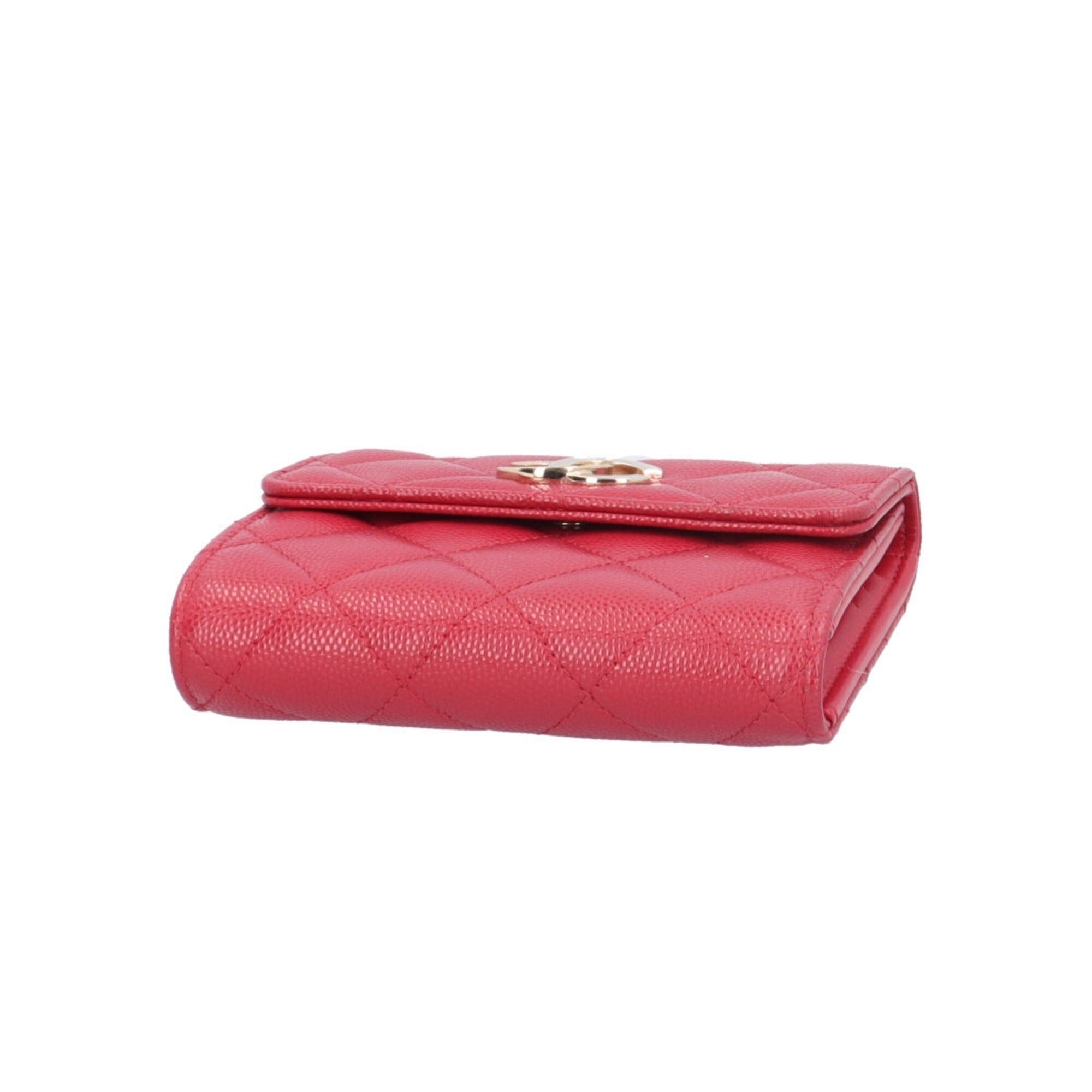 Chanel Chanel Matelassé Tri-fold Wallet, Caviar Leather, Women's CHANEL Size ONE SIZE - 4 Thumbnail