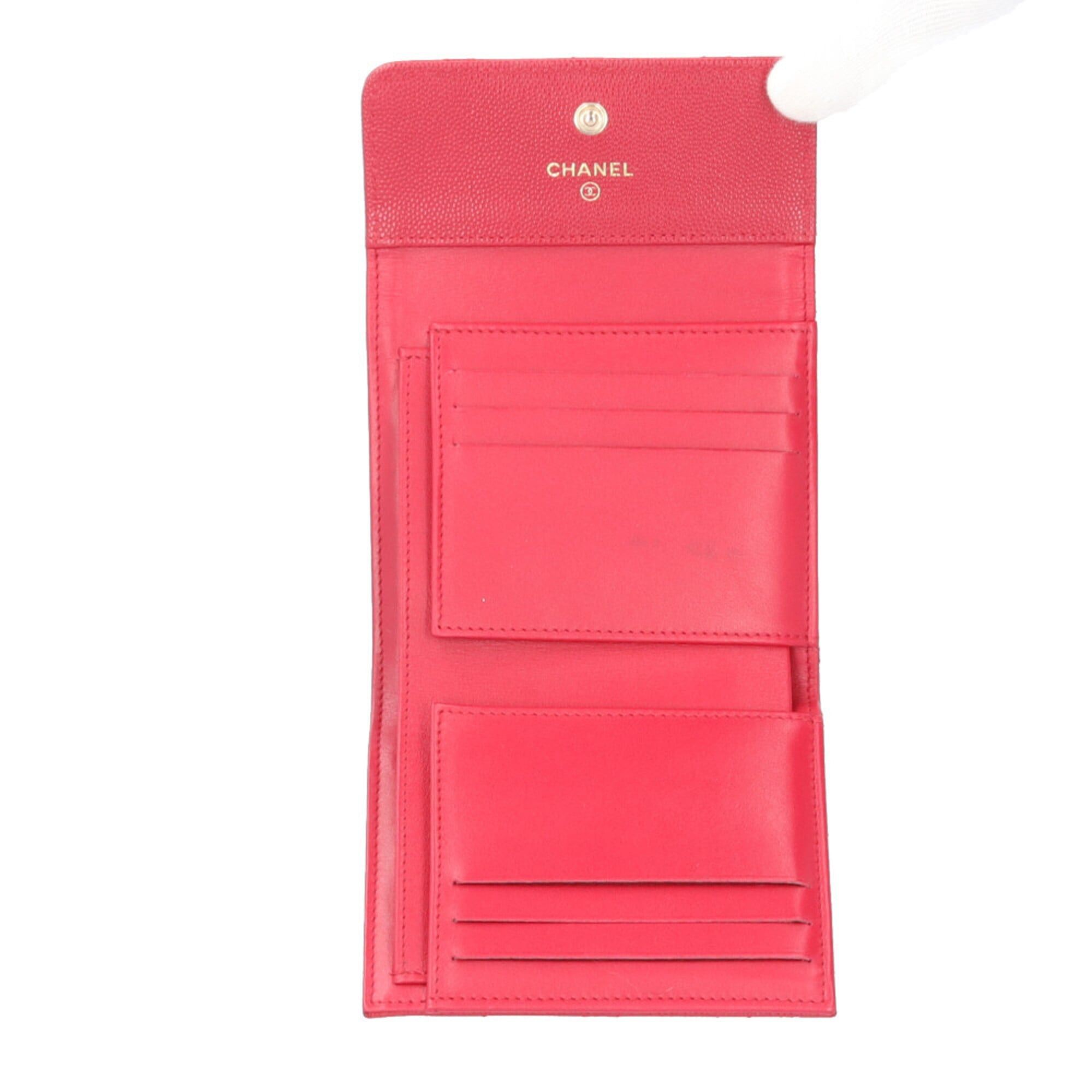 Chanel Chanel Matelassé Tri-fold Wallet, Caviar Leather, Women's CHANEL Size ONE SIZE - 5 Thumbnail