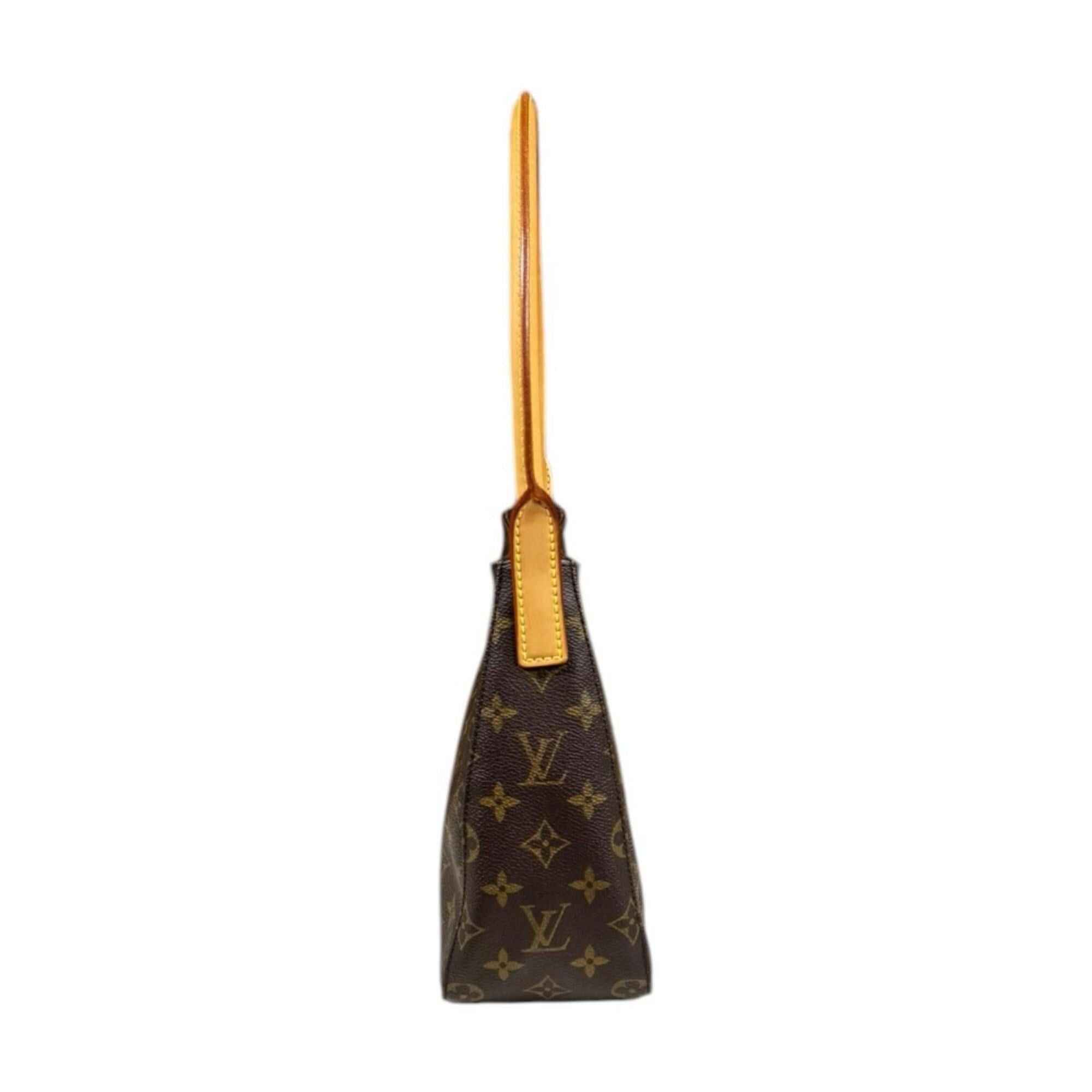 Louis Vuitton Louis Vuitton Looping MM Monogram Shoulder Bag, Handbag, Canvas, M51146, Brown, Women's, LOUIS VUITTON Size ONE SIZE - 4 Thumbnail
