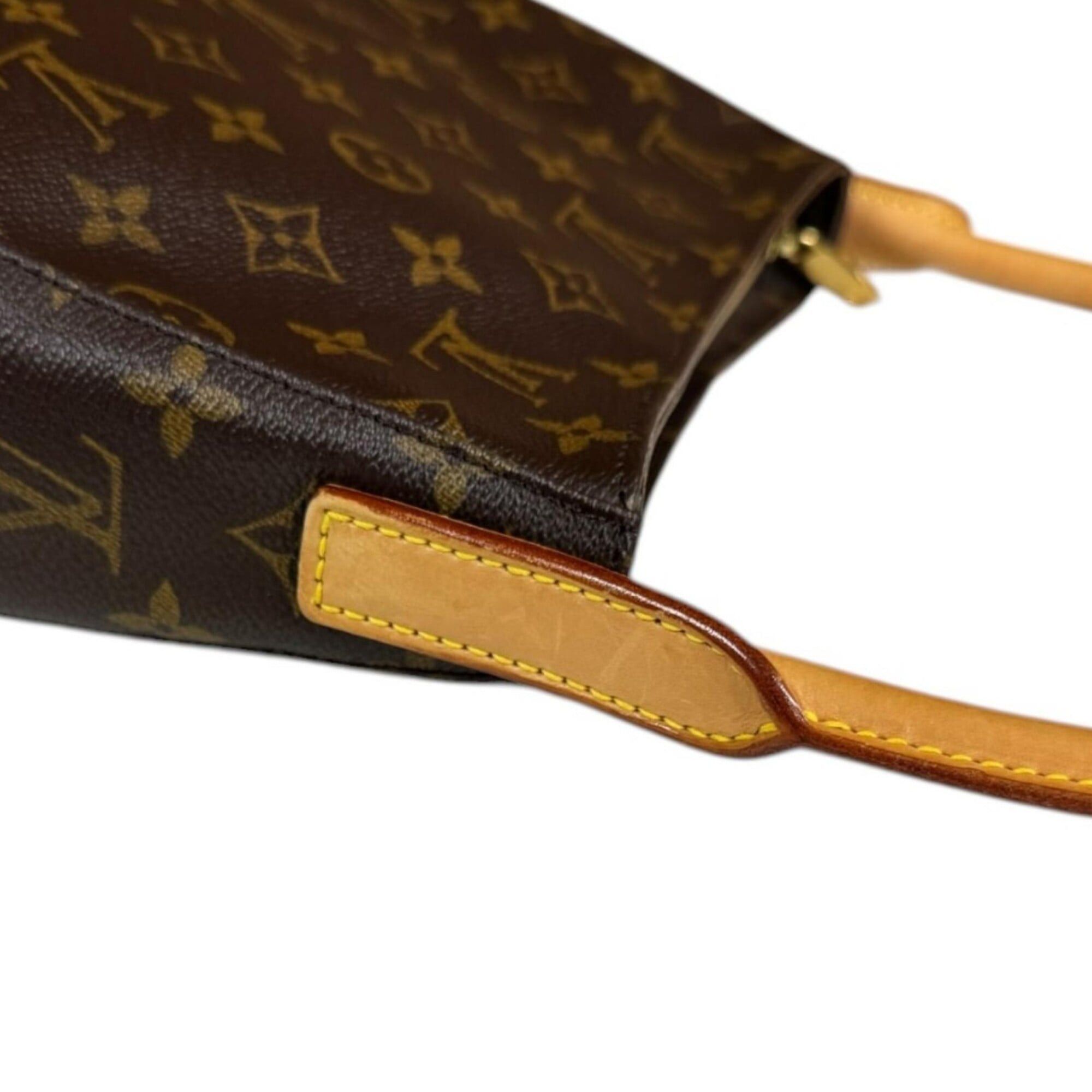 Louis Vuitton Louis Vuitton Looping MM Monogram Shoulder Bag, Handbag, Canvas, M51146, Brown, Women's, LOUIS VUITTON Size ONE SIZE - 11 Thumbnail