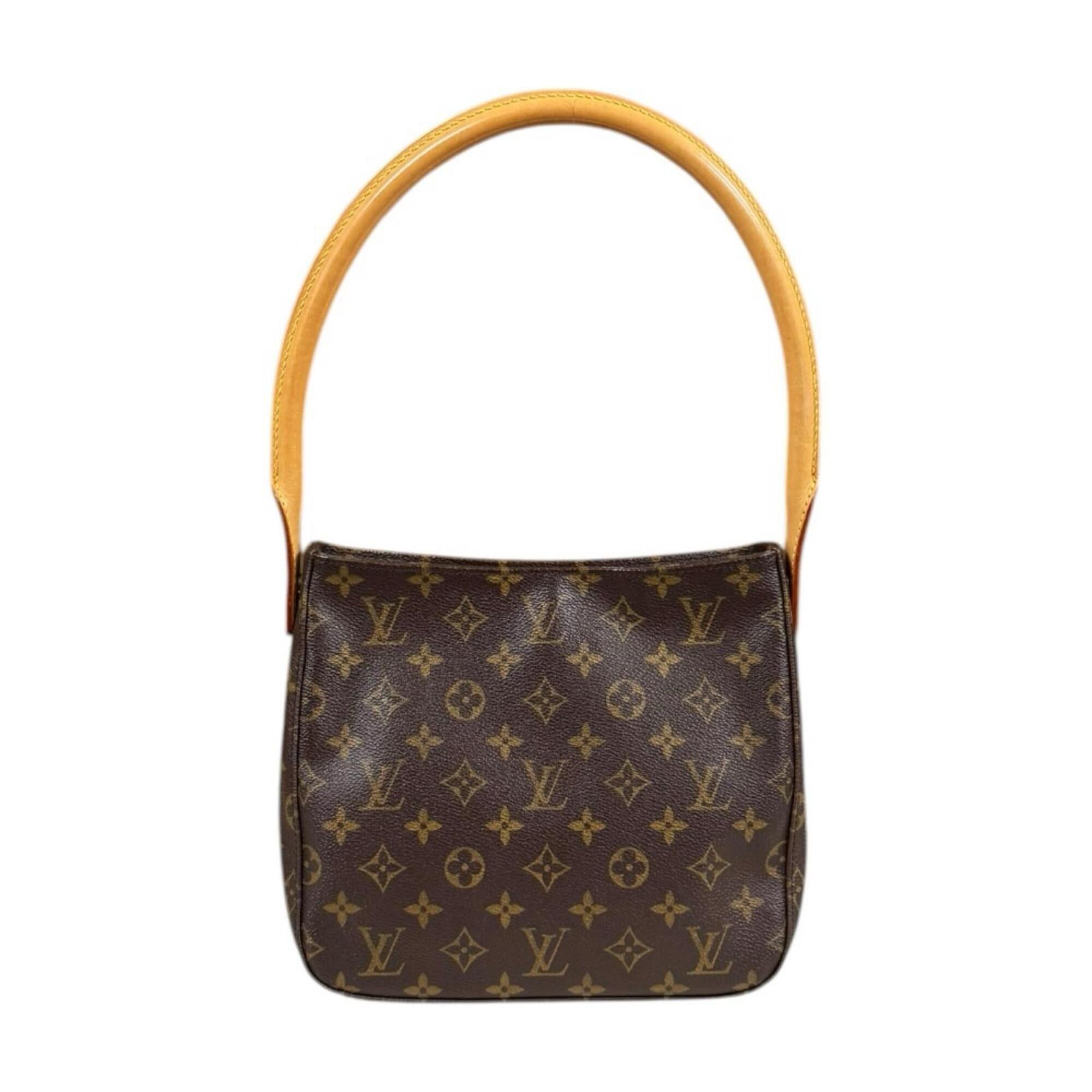 Louis Vuitton Louis Vuitton Looping MM Monogram Shoulder Bag, Handbag, Canvas, M51146, Brown, Women's, LOUIS VUITTON Size ONE SIZE - 3 Thumbnail