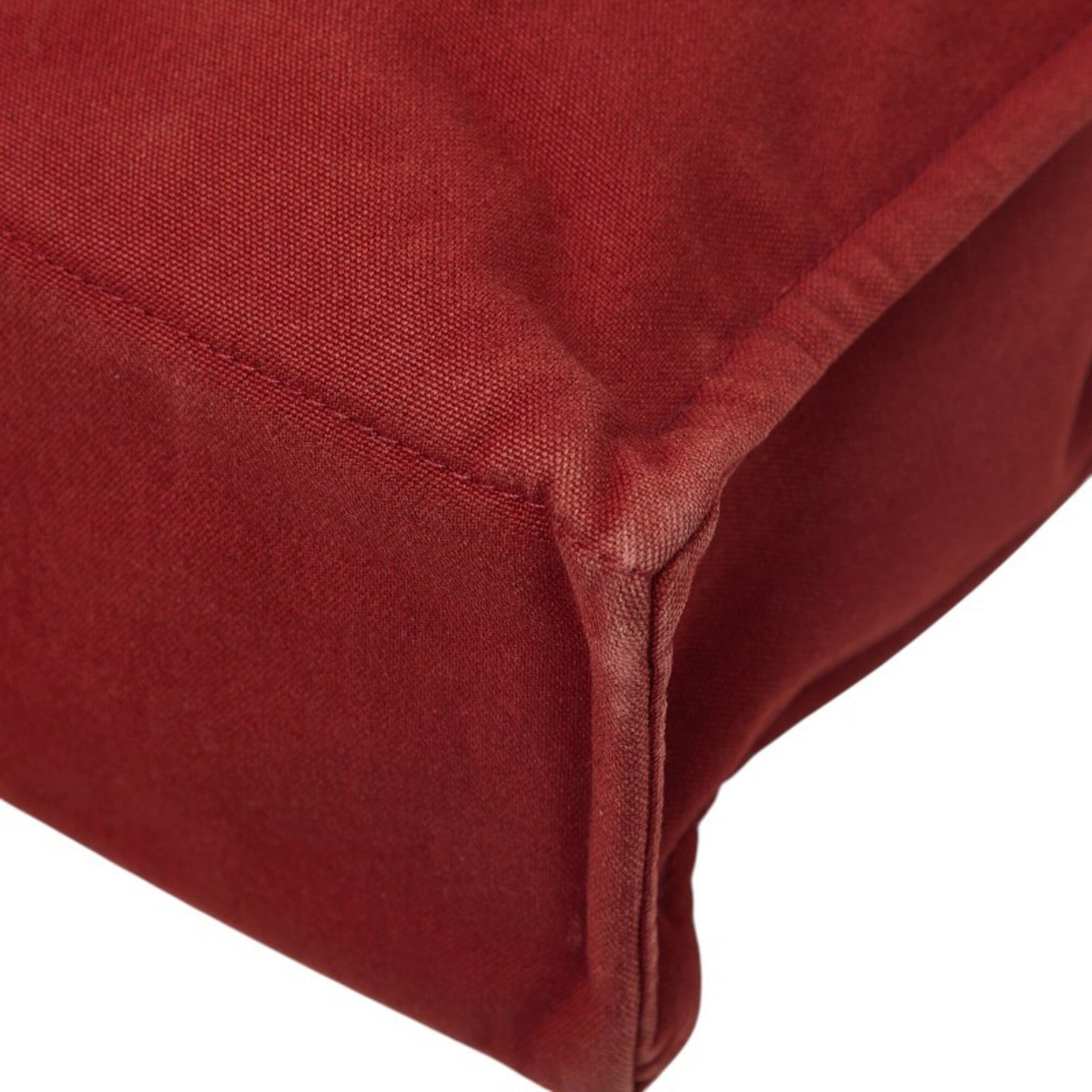 Hermes Hermes Fourre-Tout MM Handbag Tote Bag Red Canvas Women's HERMES Size ONE SIZE - 4 Thumbnail