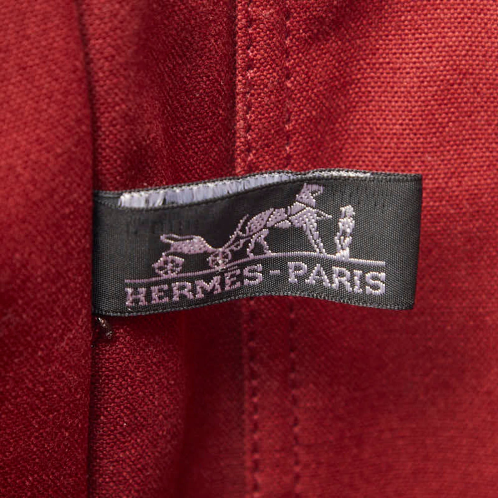 Hermes Hermes Fourre-Tout MM Handbag Tote Bag Red Canvas Women's HERMES Size ONE SIZE - 9 Thumbnail