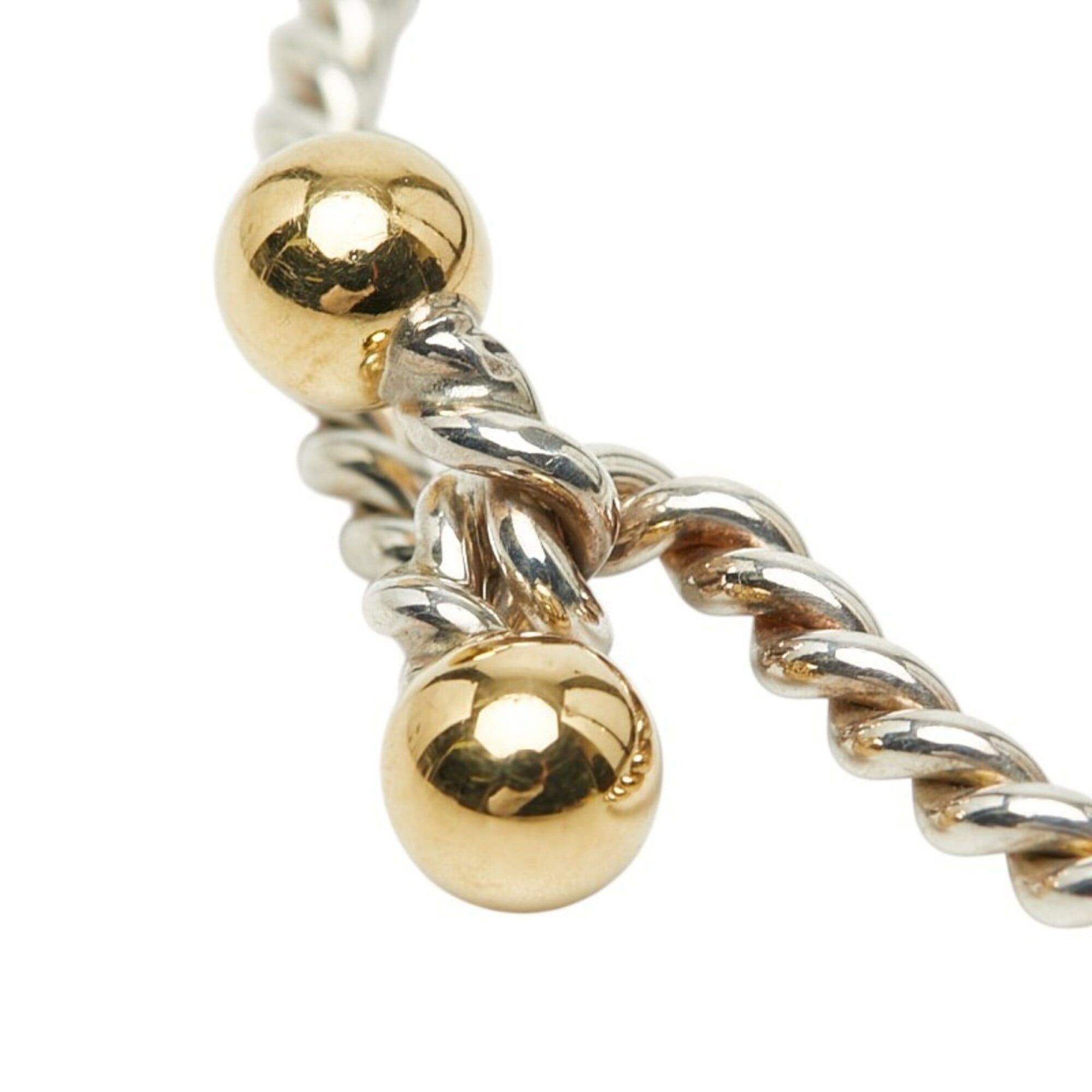 Tiffany & Co. Tiffany & Co. Double Eye Twist Bangle Bracelet, Silver and Gold (SV925), 18K Yellow Combination, Women's. Size ONE SIZE - 4 Thumbnail
