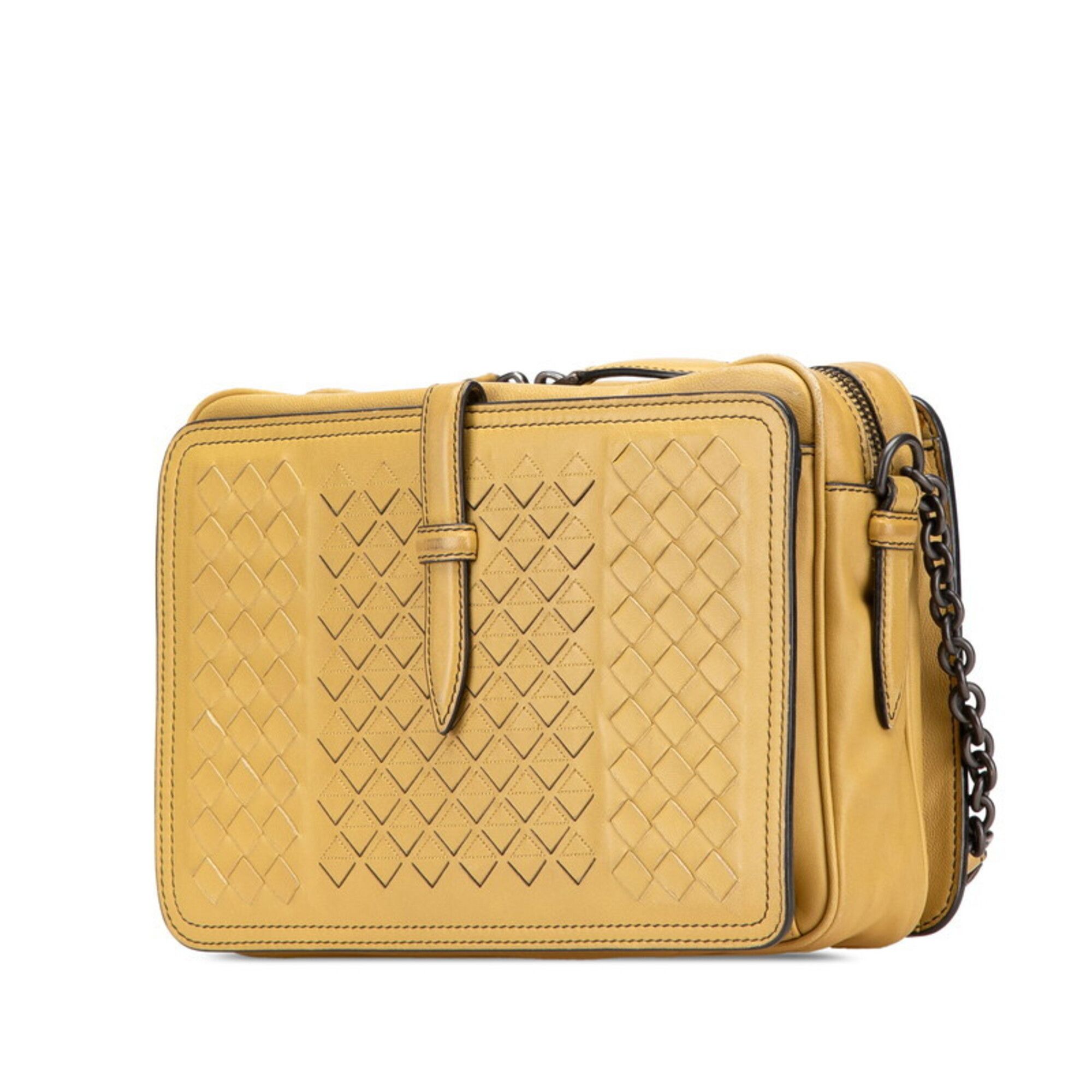 Bottega Veneta Bottega Veneta Intrecciato One-Shoulder Bag, Khaki Leather, Women's Shoulder Bag. Size ONE SIZE - 2 Thumbnail