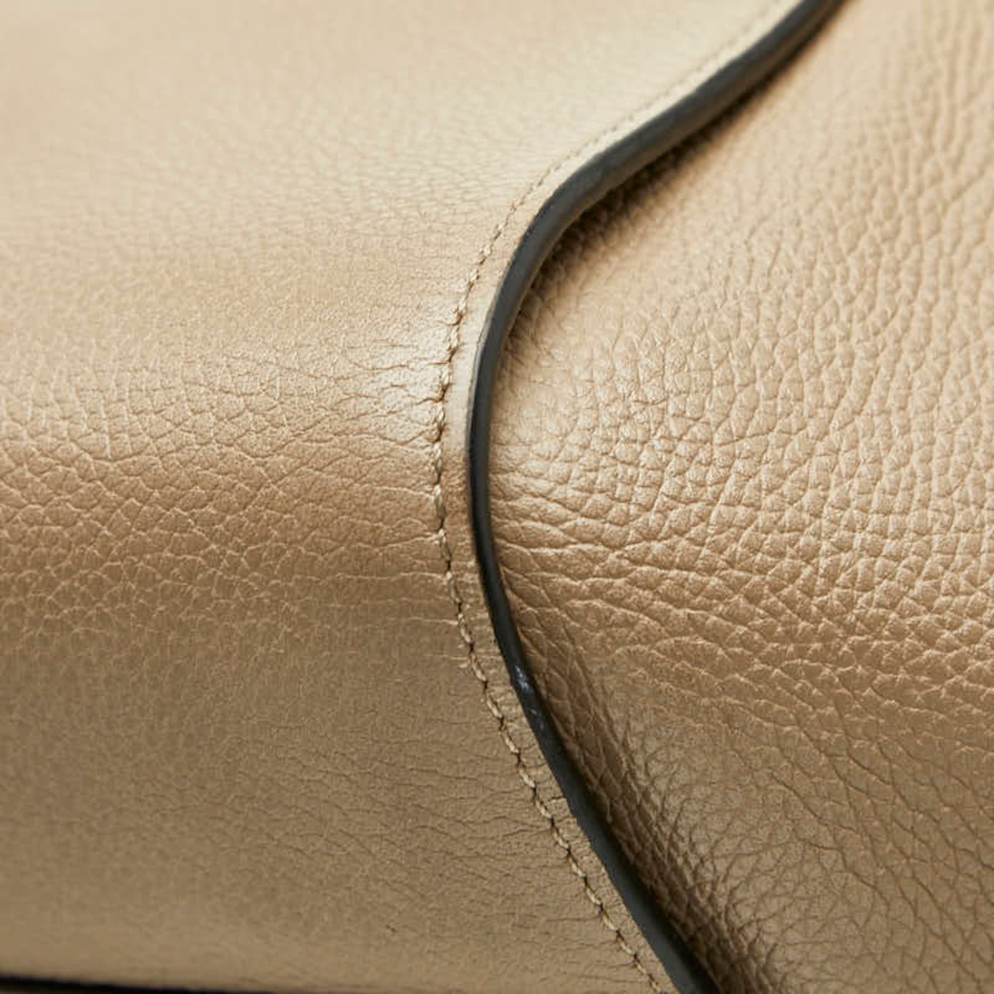 Loewe Loewe Anagram Hammock Small Handbag Shoulder Bag Drawstring 2-Way Beige Leather Women's LOEWE Size ONE SIZE - 4 Thumbnail