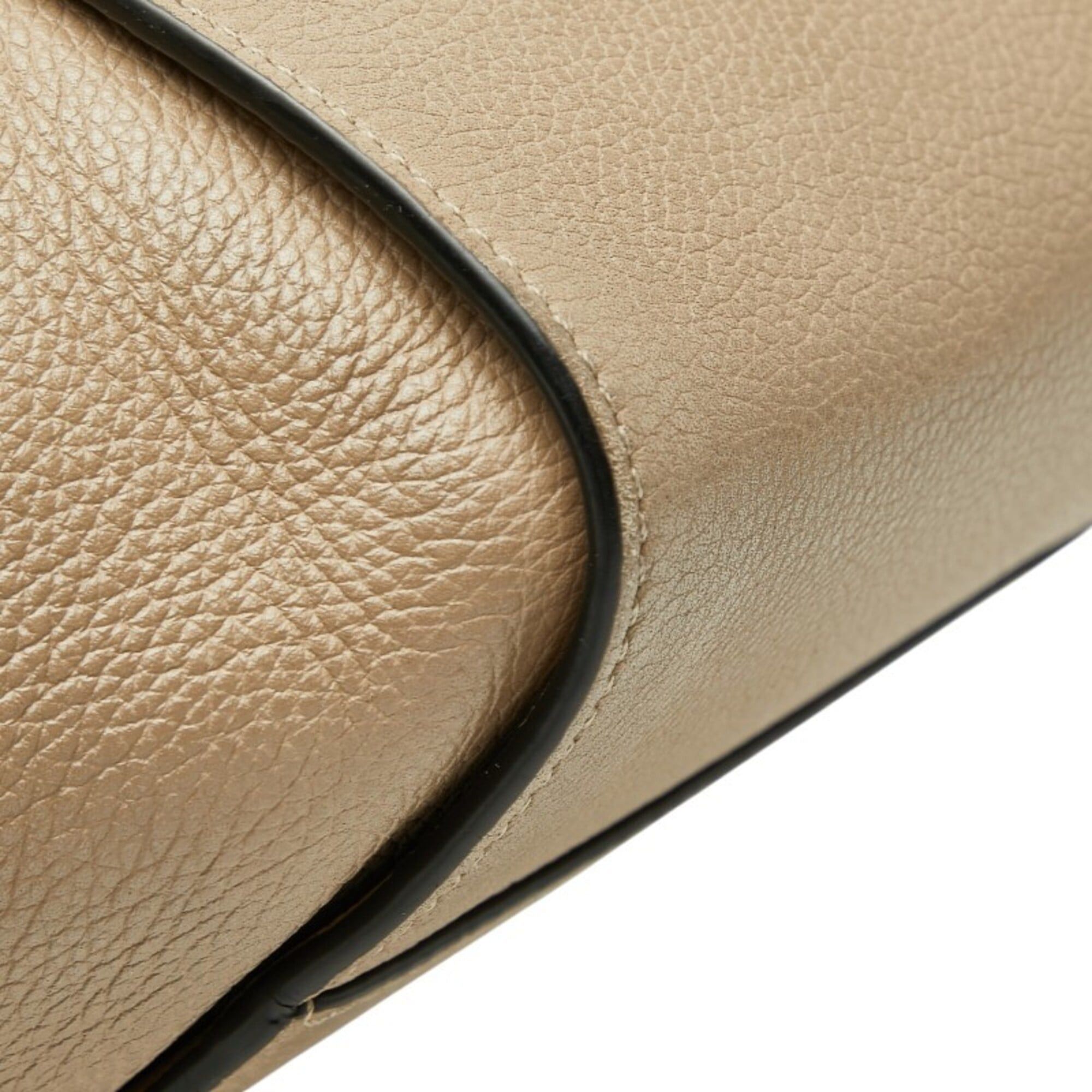 Loewe Loewe Anagram Hammock Small Handbag Shoulder Bag Drawstring 2-Way Beige Leather Women's LOEWE Size ONE SIZE - 7 Thumbnail