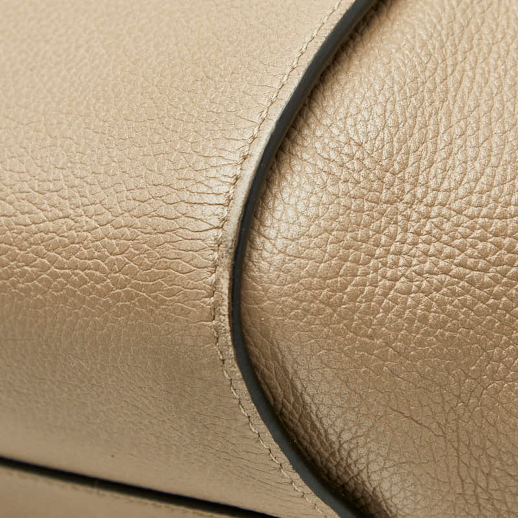 Loewe Loewe Anagram Hammock Small Handbag Shoulder Bag Drawstring 2-Way Beige Leather Women's LOEWE Size ONE SIZE - 6 Thumbnail