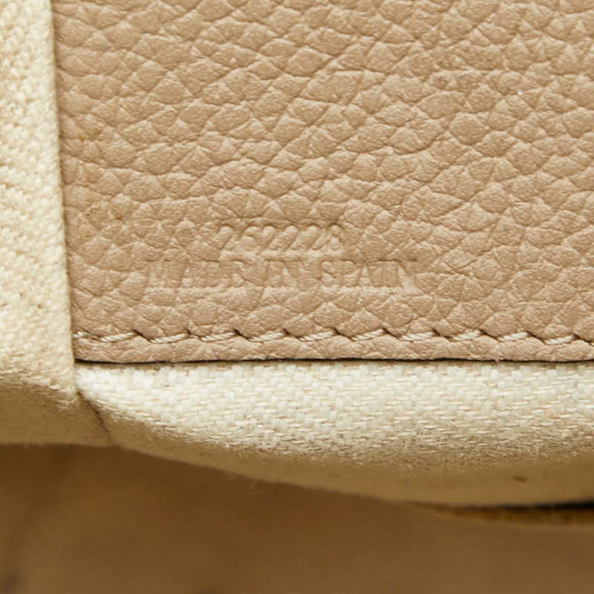 Loewe Loewe Anagram Hammock Small Handbag Shoulder Bag Drawstring 2-Way Beige Leather Women's LOEWE Size ONE SIZE - 17 Thumbnail