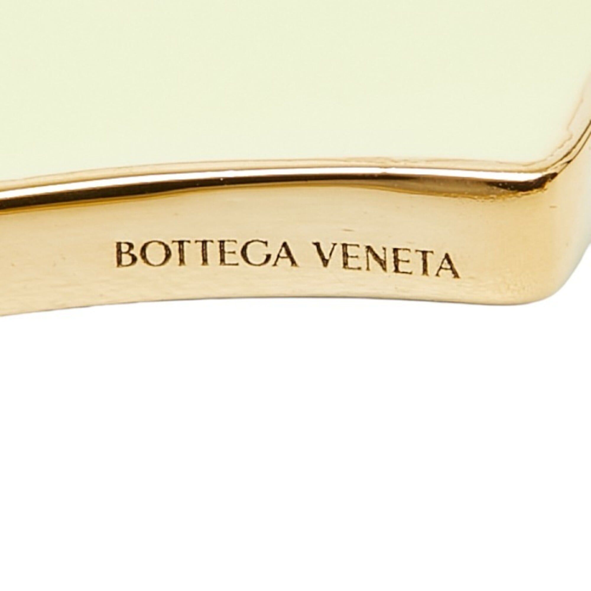 Bottega Veneta Bottega Veneta Curved Cuff Bangle Bracelet, Size: S, Green Gold, SV925 Silver Enamel, Women's. Size ONE SIZE - 3 Thumbnail
