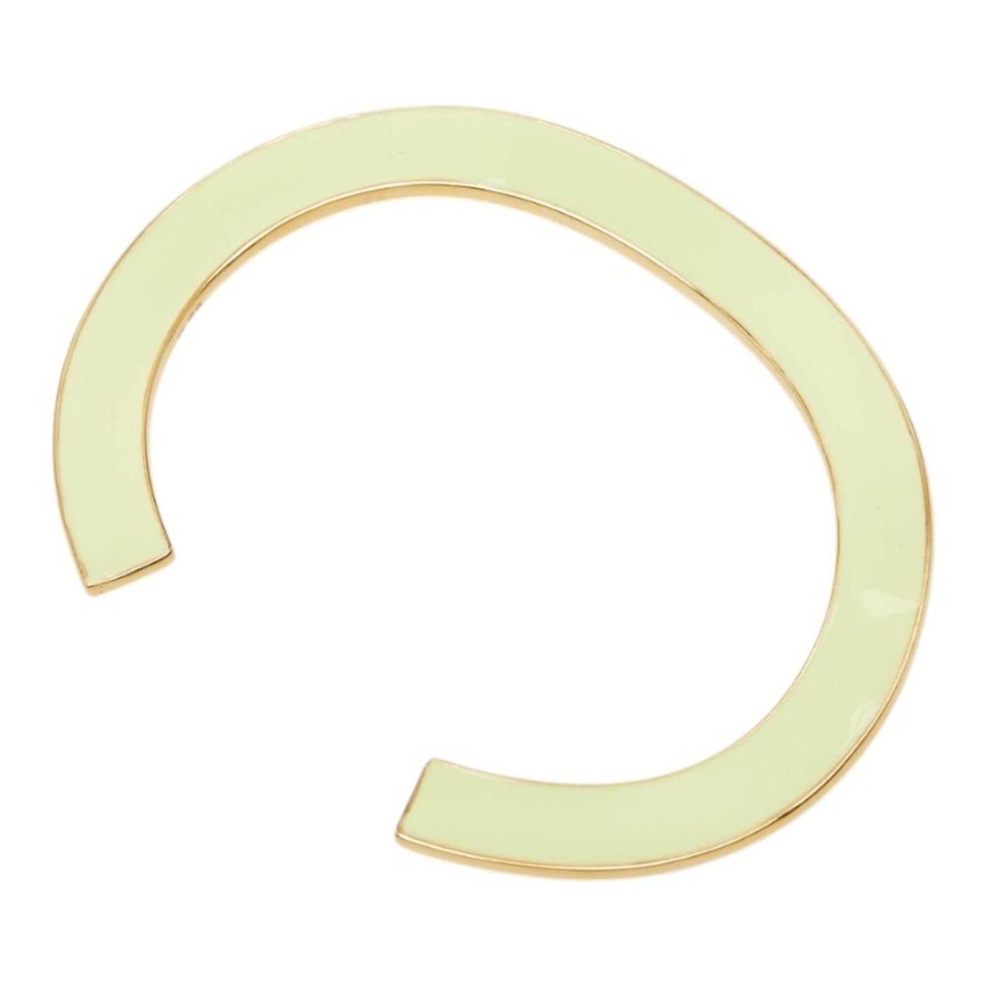 Bottega Veneta Bottega Veneta Curved Cuff Bangle Bracelet, Size: S, Green Gold, SV925 Silver Enamel, Women's. Size ONE SIZE - 2 Thumbnail