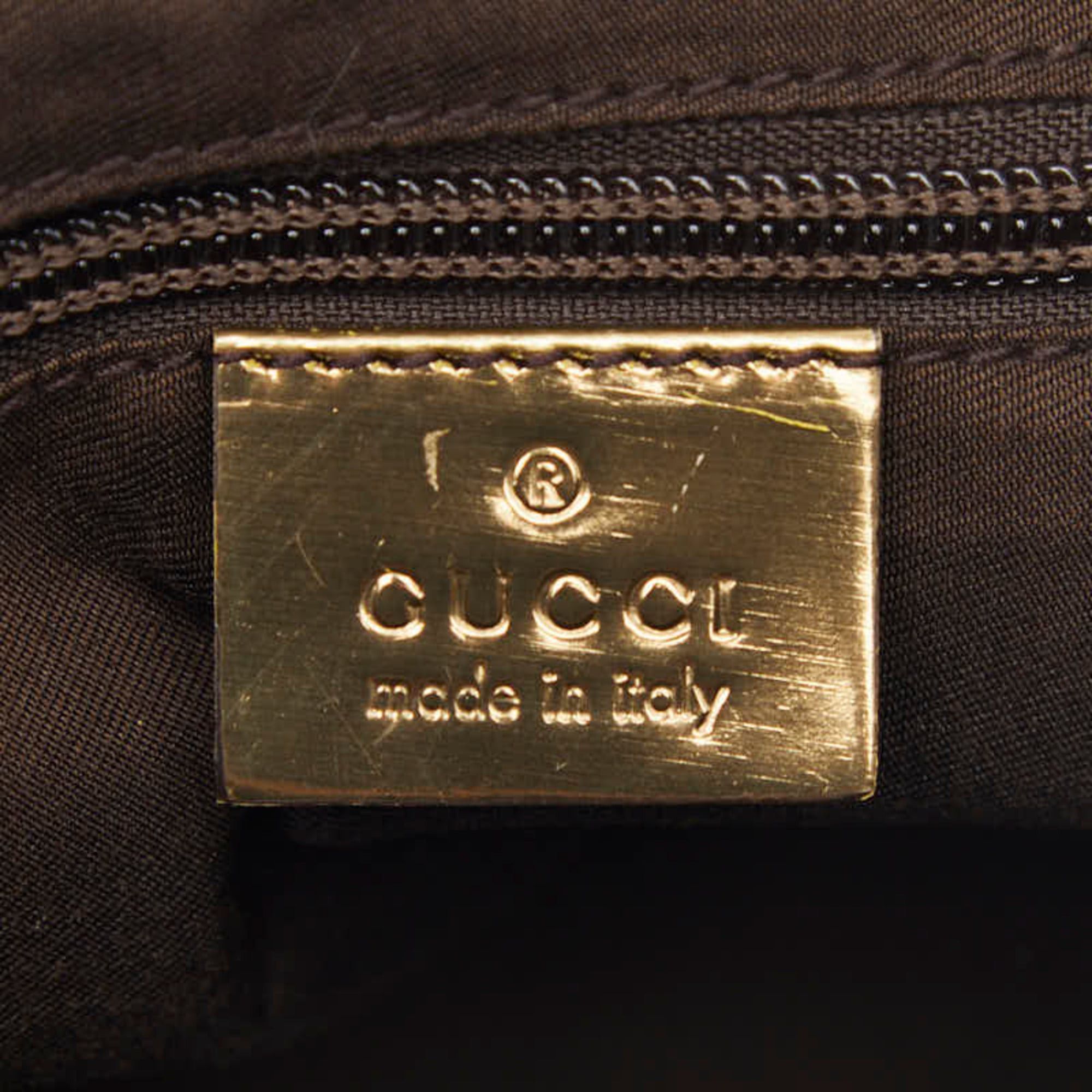 Gucci Gucci GG Canvas Handbag 131228 Beige Gold Leather Women's GUCCI Size ONE SIZE - 10 Thumbnail