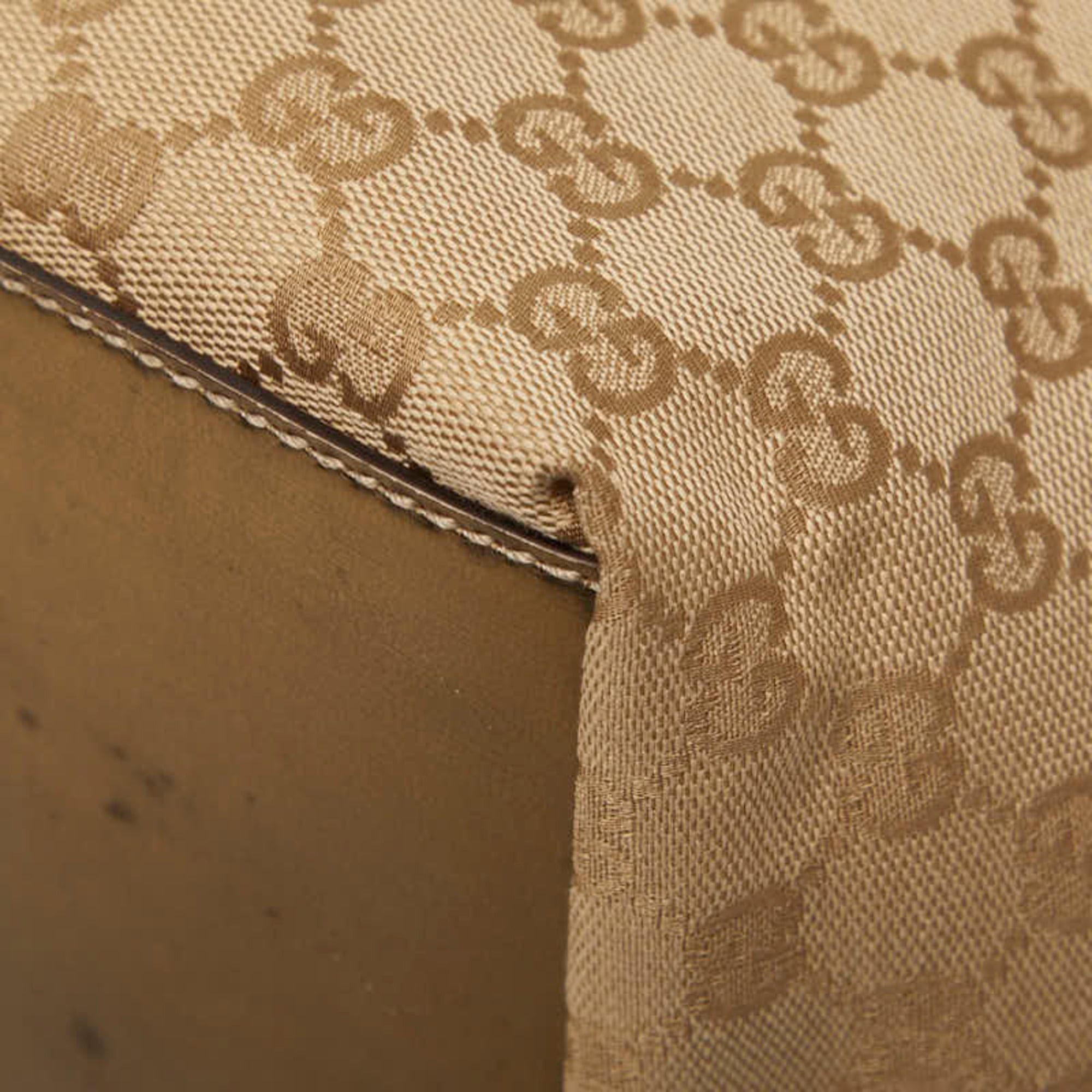 Gucci Gucci GG Canvas Handbag 131228 Beige Gold Leather Women's GUCCI Size ONE SIZE - 6 Thumbnail