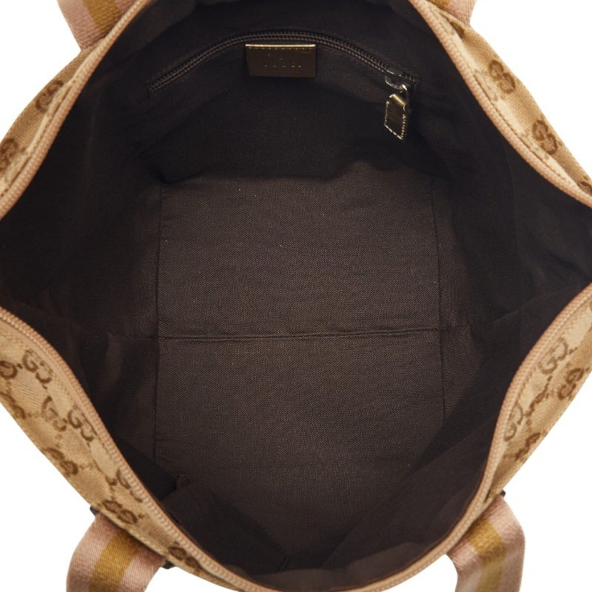 Gucci Gucci GG Canvas Handbag 131228 Beige Gold Leather Women's GUCCI Size ONE SIZE - 9 Thumbnail