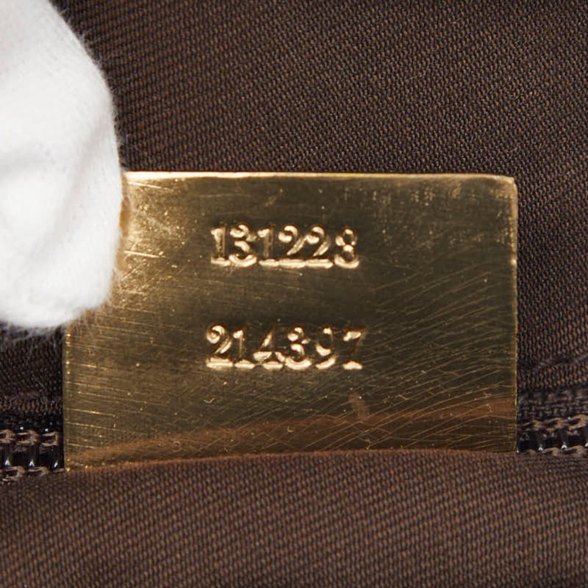Gucci Gucci GG Canvas Handbag 131228 Beige Gold Leather Women's GUCCI Size ONE SIZE - 11 Thumbnail
