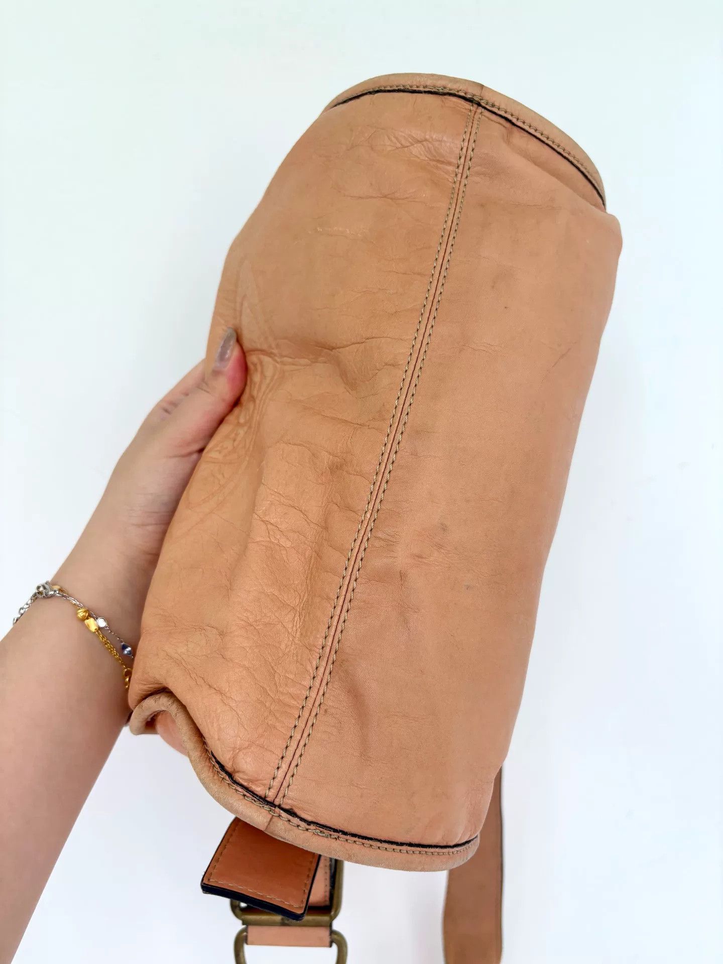 Vivienne Westwood Vivienne Westwood Vintage Beige Saturn Crossbody Size ONE SIZE - 5 Thumbnail