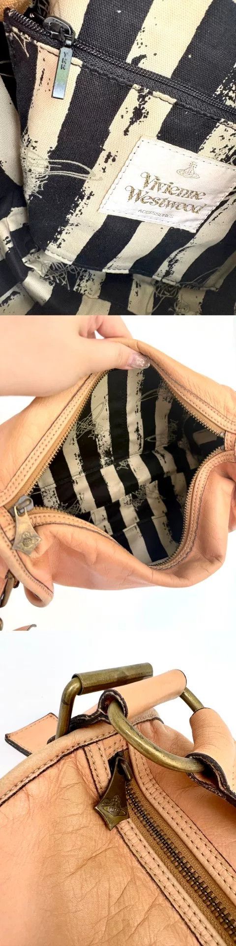 Vivienne Westwood Vivienne Westwood Vintage Beige Saturn Crossbody Size ONE SIZE - 6 Thumbnail