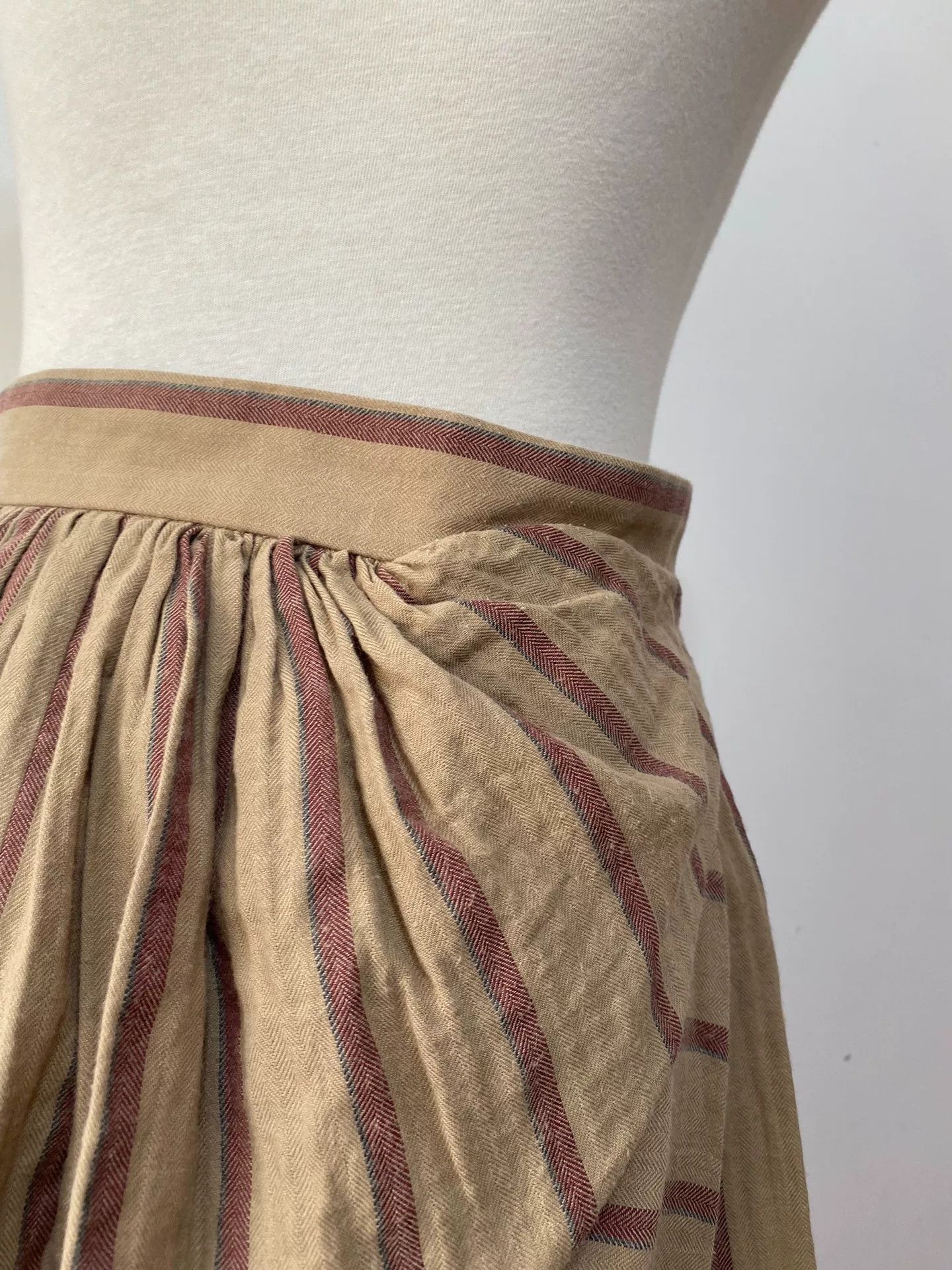 Vivienne Westwood Vivienne Westwood Vintage Brown Stripe Skirt Size 36" / US 14 / IT 50 - 8 Thumbnail