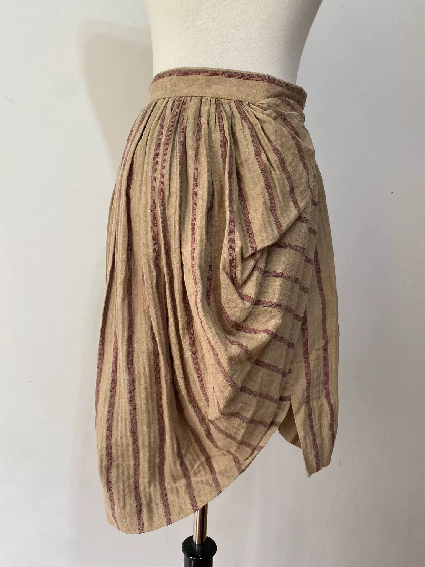 Vivienne Westwood Vivienne Westwood Vintage Brown Stripe Skirt Size 36" / US 14 / IT 50 - 2 Thumbnail