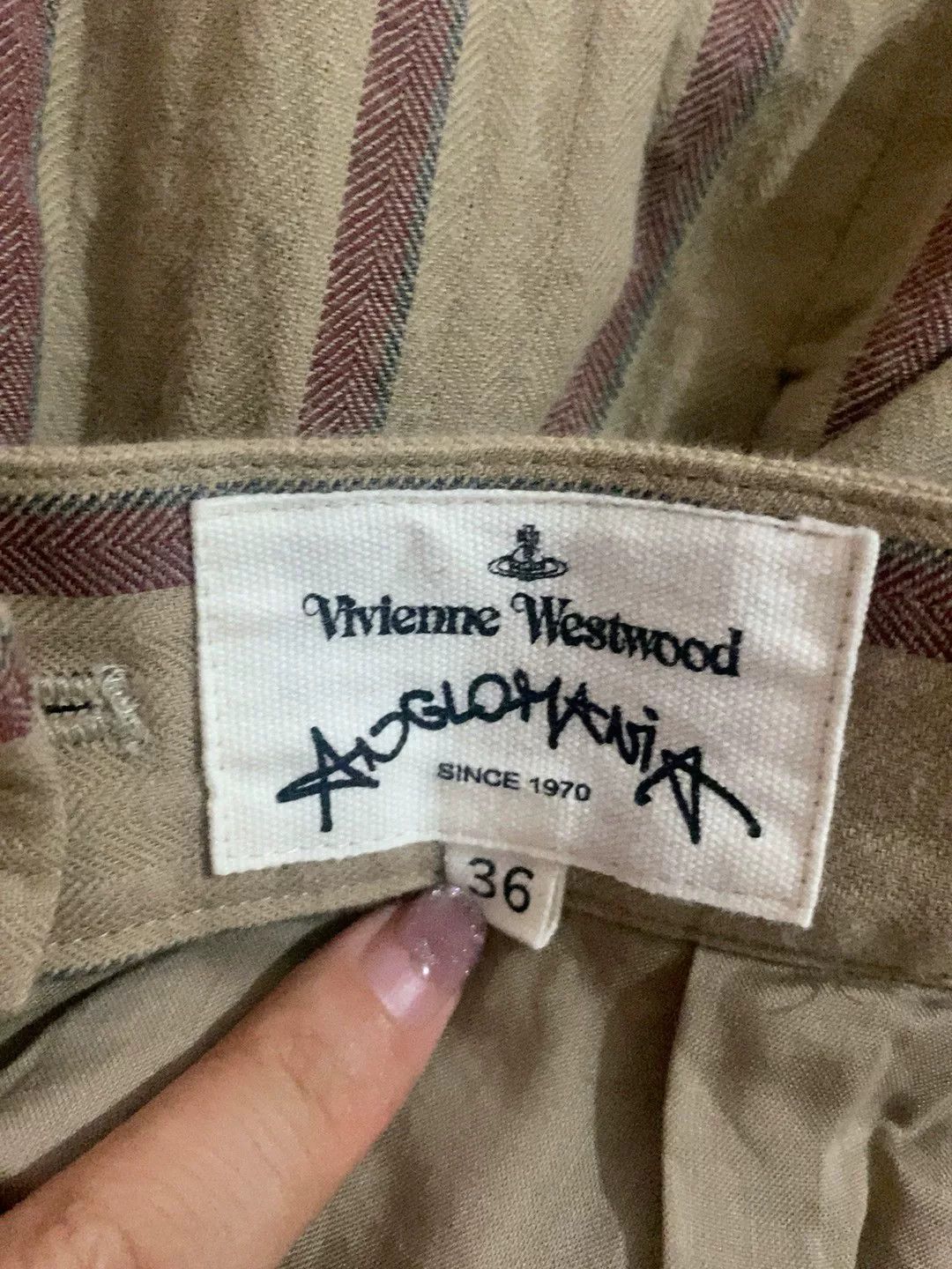 Vivienne Westwood Vivienne Westwood Vintage Brown Stripe Skirt Size 36" / US 14 / IT 50 - 9 Thumbnail