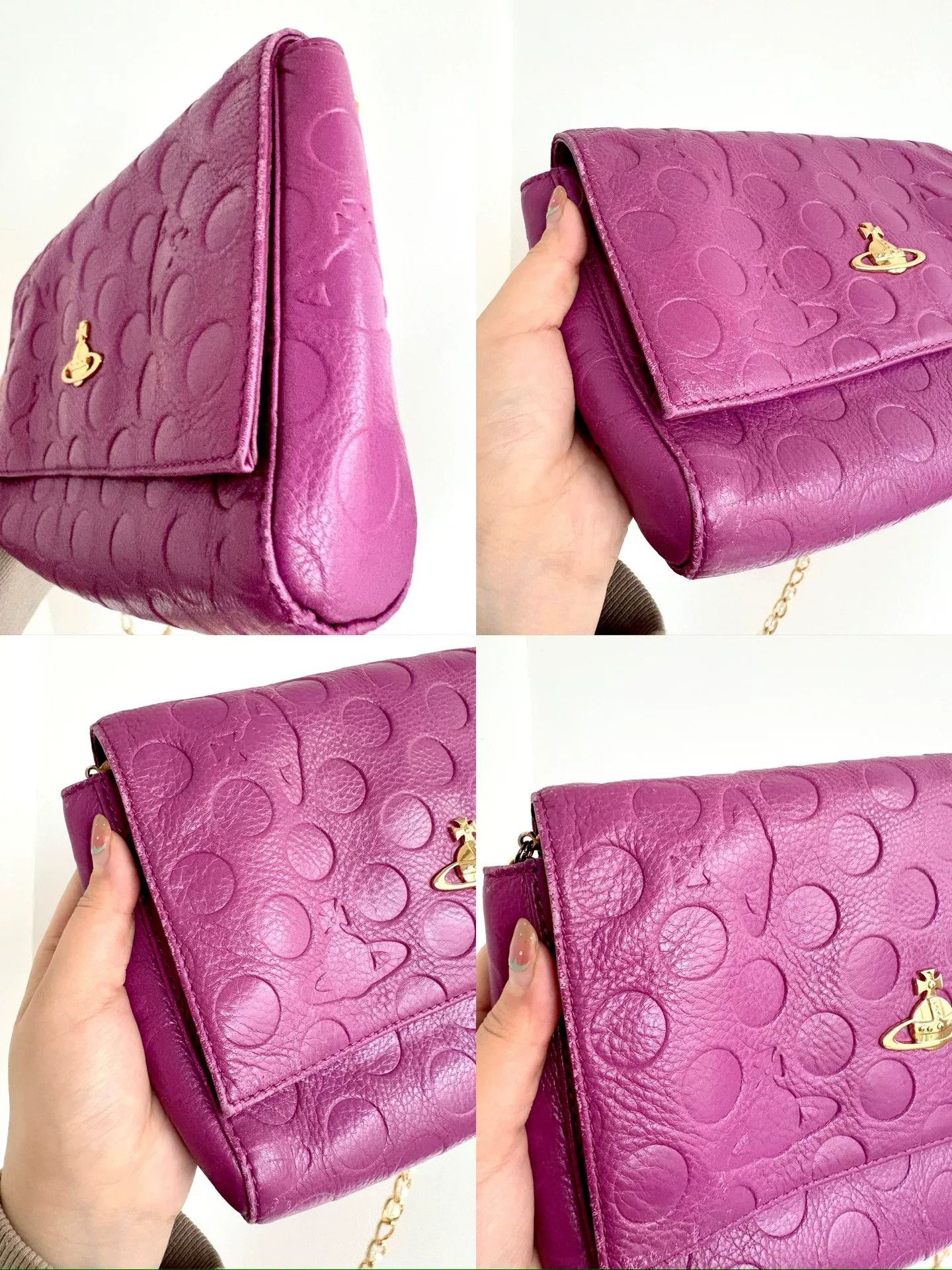 Vivienne Westwood Vivienne Westwood Vintage Pink Saturn Polka Dot Crossbody Size ONE SIZE - 9 Thumbnail