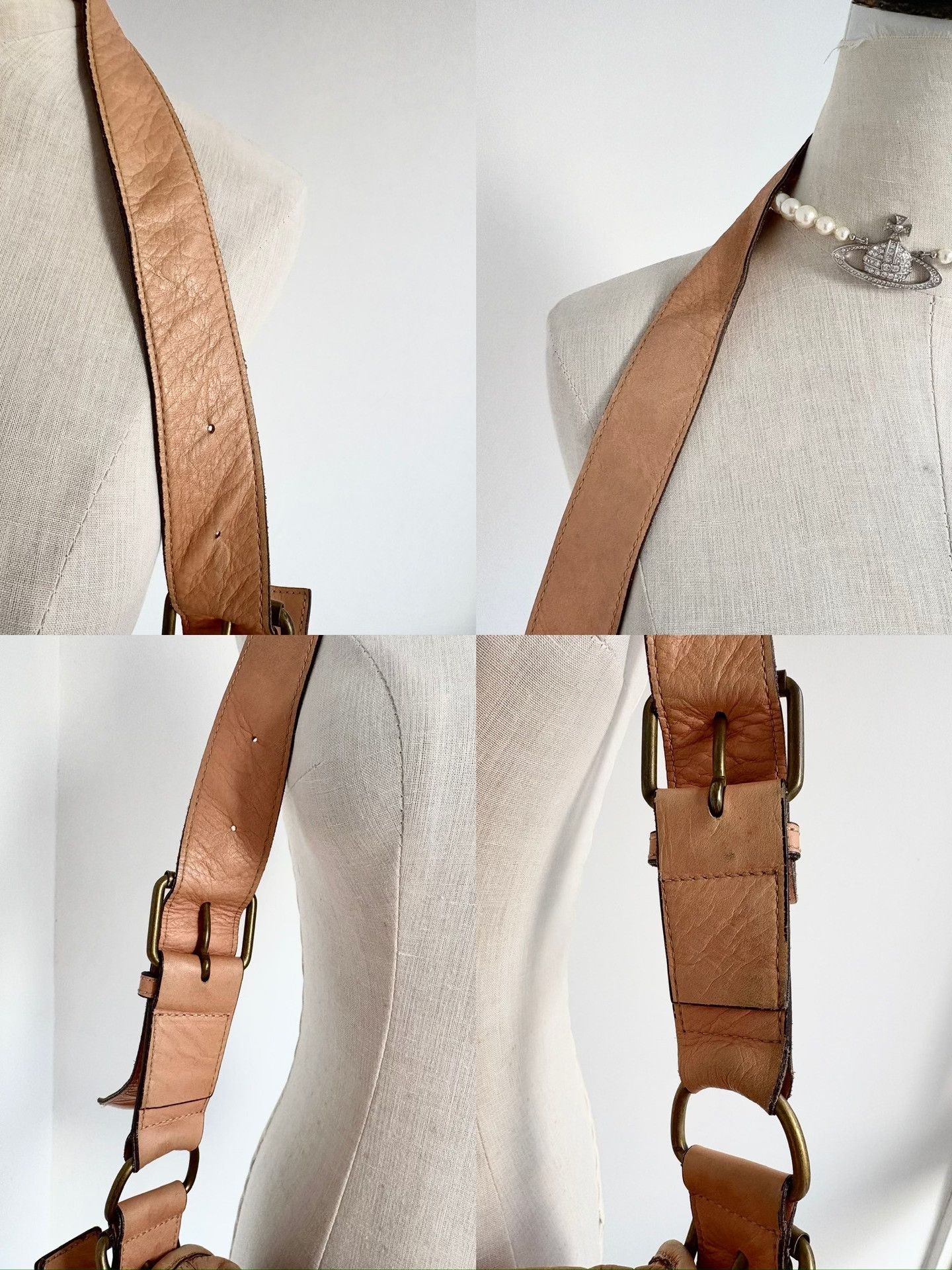 Vivienne Westwood Vivienne Westwood Vintage Beige Saturn Crossbody Size ONE SIZE - 8 Thumbnail