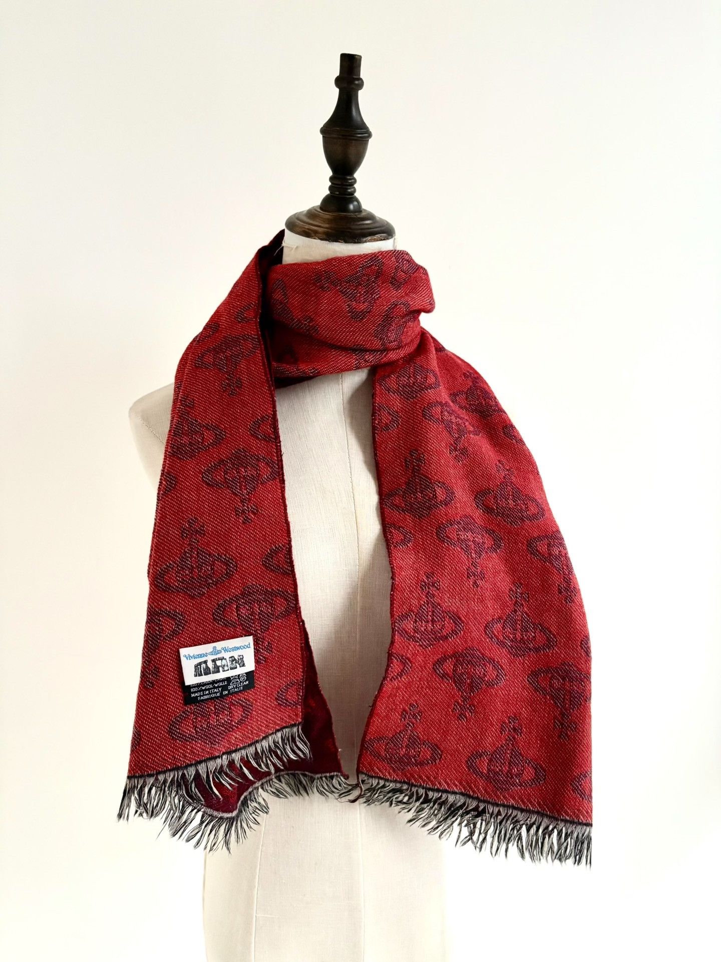 Vivienne Westwood Vivienne Westwood Vintage Red Saturn Scarf Size ONE SIZE - 4 Thumbnail