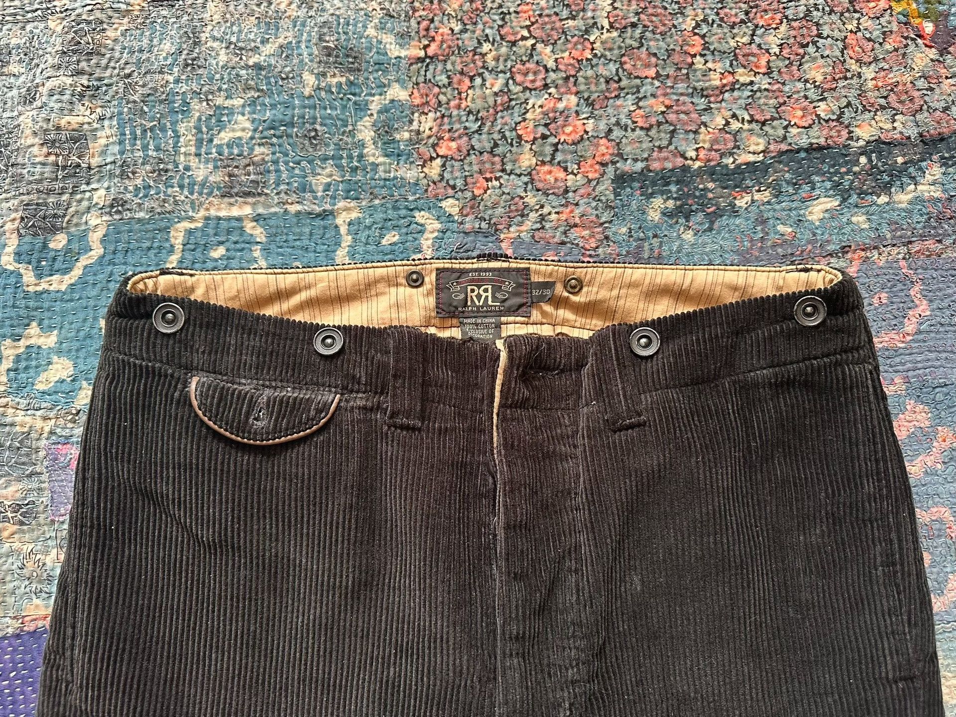 RRL Ralph Lauren RRL Corduroy Casual Pants Size US 32 / EU 48 - 3 Thumbnail