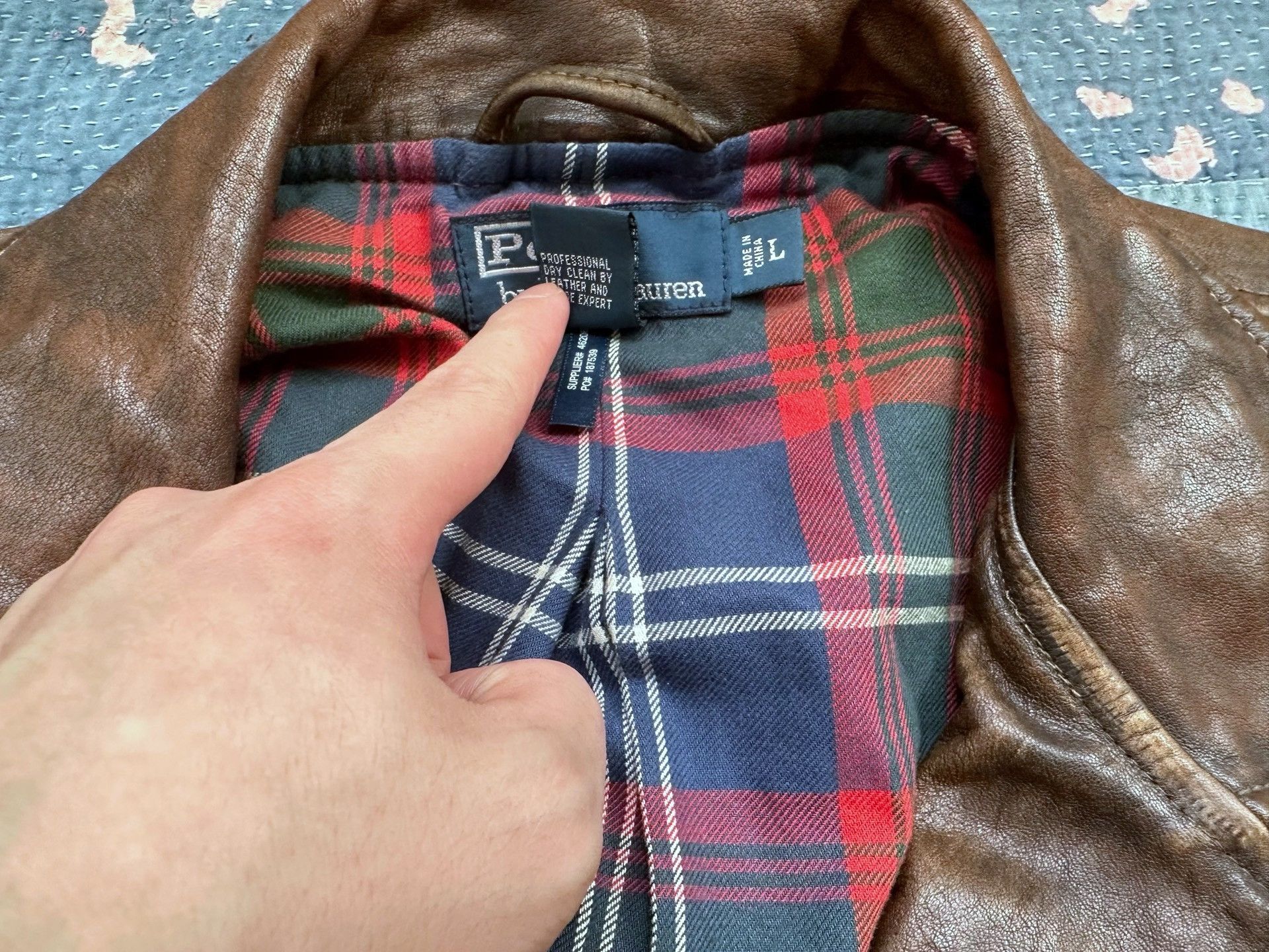 RRL Ralph Lauren Polo Ralph Lauren RRL Slant Zip Leather Jacket Size US L / EU 52-54 / 3 - 4 Thumbnail