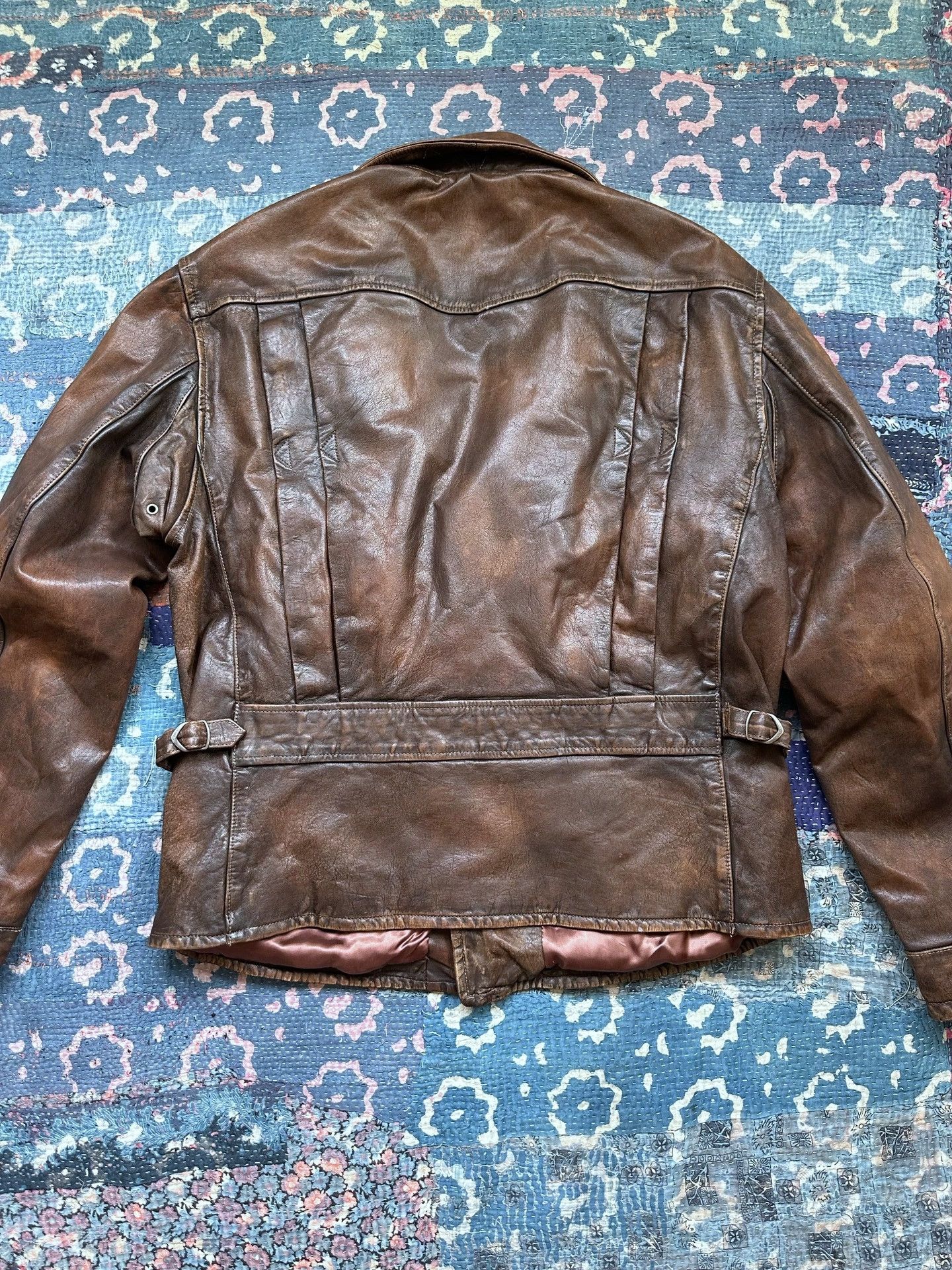 RRL Ralph Lauren Polo Ralph Lauren RRL Slant Zip Leather Jacket Size US L / EU 52-54 / 3 - 2 Thumbnail
