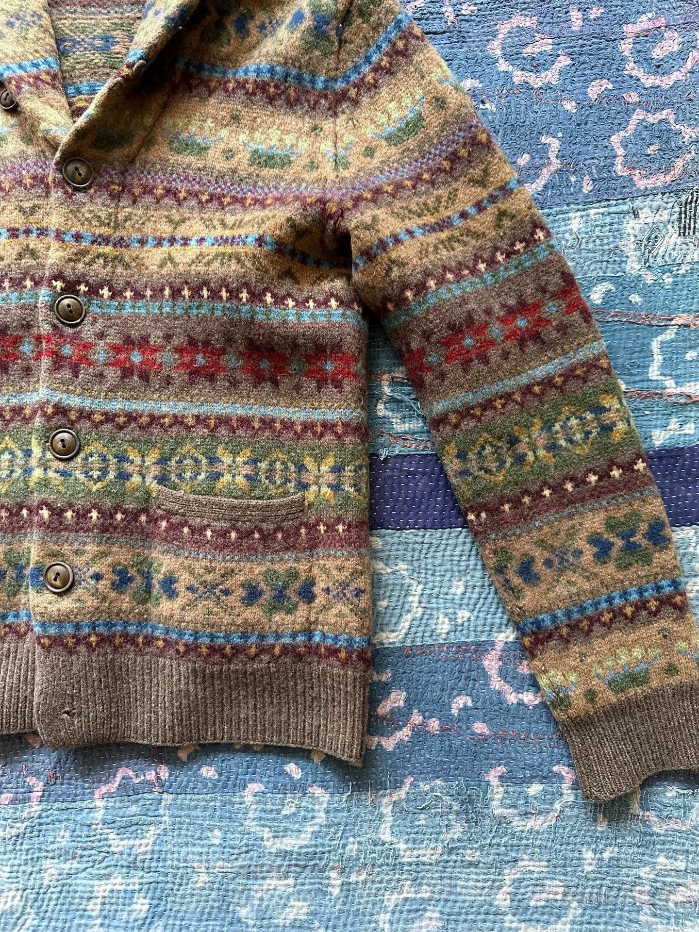 RRL Ralph Lauren RRL Wool Fair Isle Stripe Sweater Size US M / EU 48-50 / 2 - 4 Thumbnail