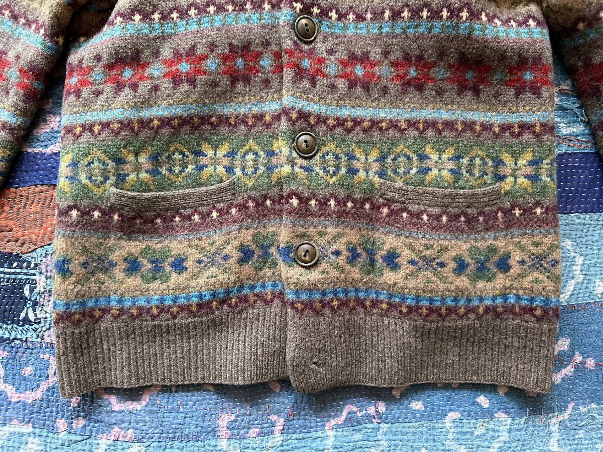 RRL Ralph Lauren RRL Wool Fair Isle Stripe Sweater Size US M / EU 48-50 / 2 - 5 Thumbnail