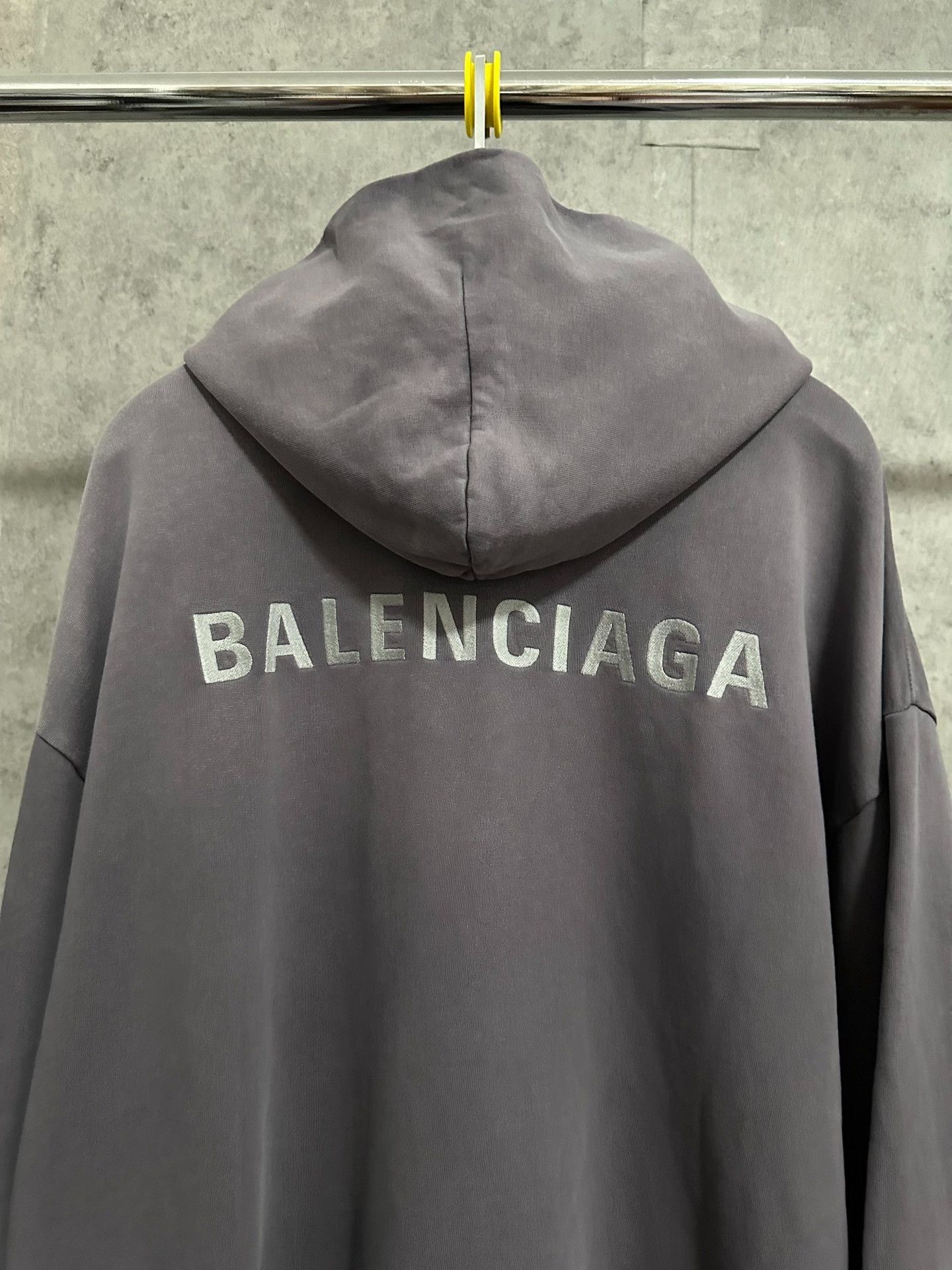 Balenciaga Balenciaga Purple Embroidered Logo Hoodie Size US S / EU 44-46 / 1 - 5 Thumbnail