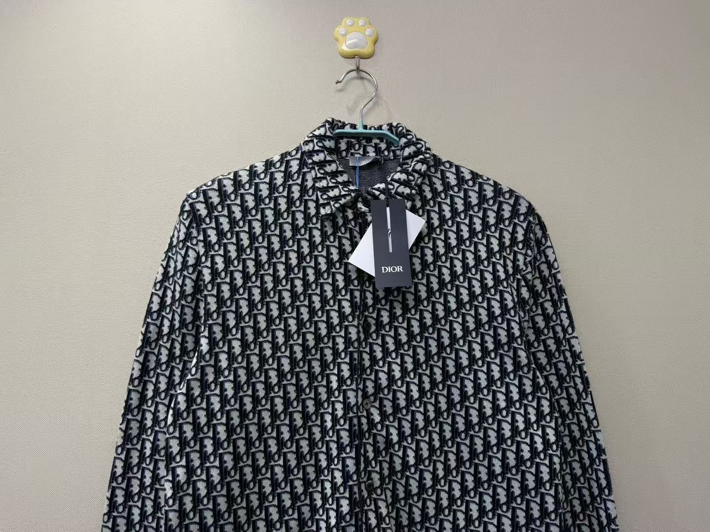 Dior DIOR Black White Monogram Logo Shirt Size XS / US 0-2 / IT 36-38 - 2 Thumbnail