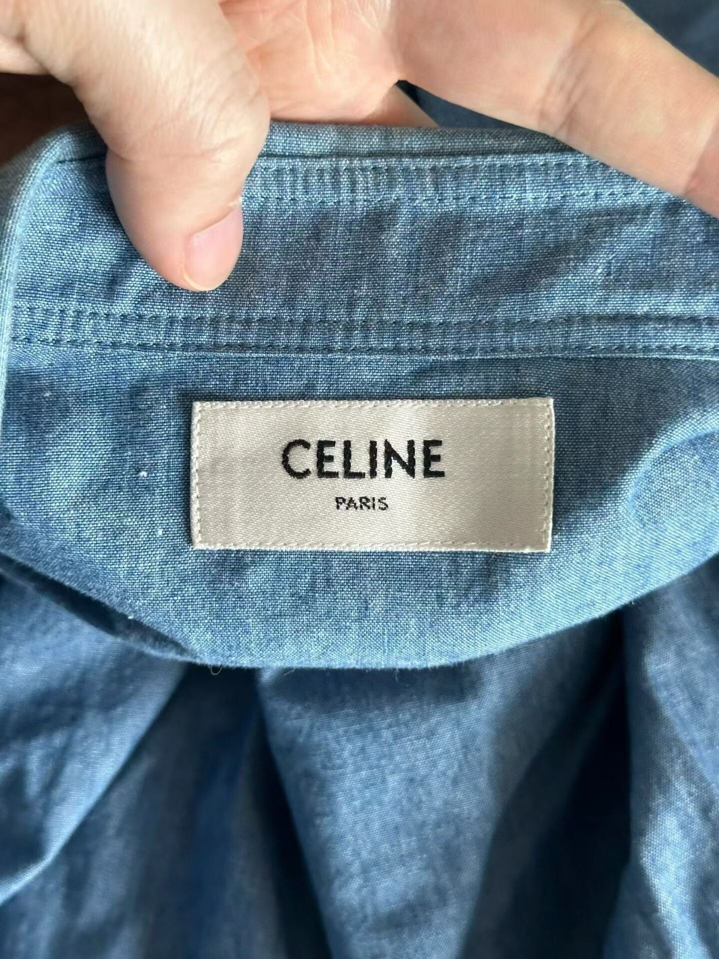 Celine Celine Triumphal Arch Denim Shirt Size S / US 4 / IT 40 - 4 Thumbnail