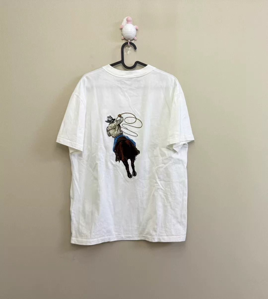 Louis Vuitton Louis Vuitton White Western Cowboy Embroidered Tee Size US M / EU 48-50 / 2 - 4 Thumbnail