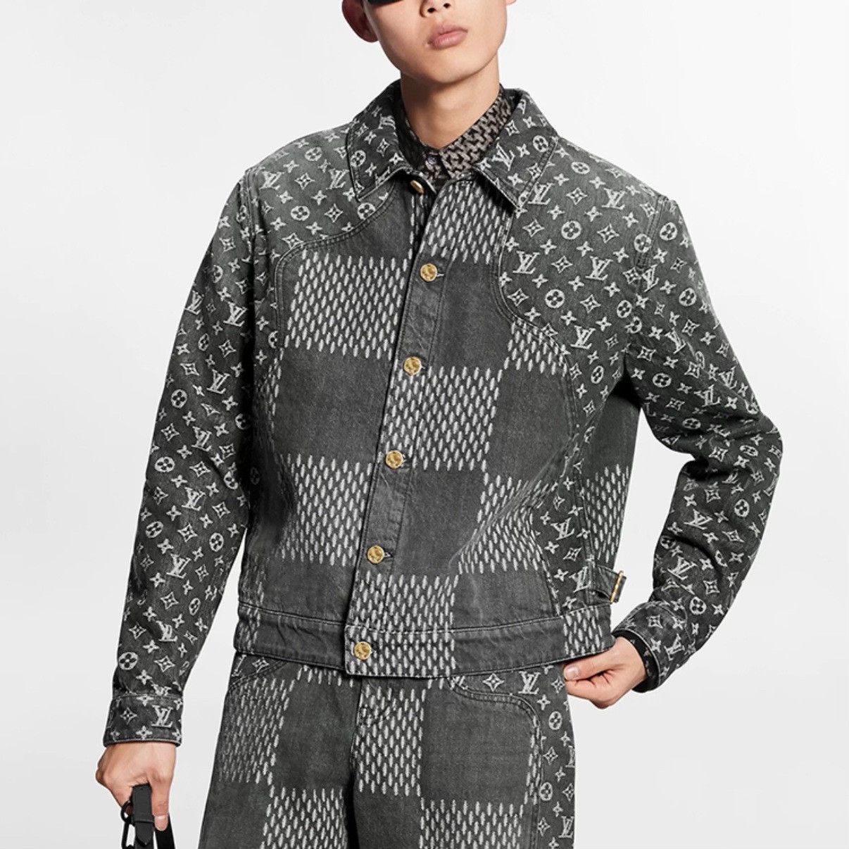 Louis Vuitton Louis Vuitton Nigo Denim Check Jacket Size US M / EU 48-50 / 2 - 7 Thumbnail
