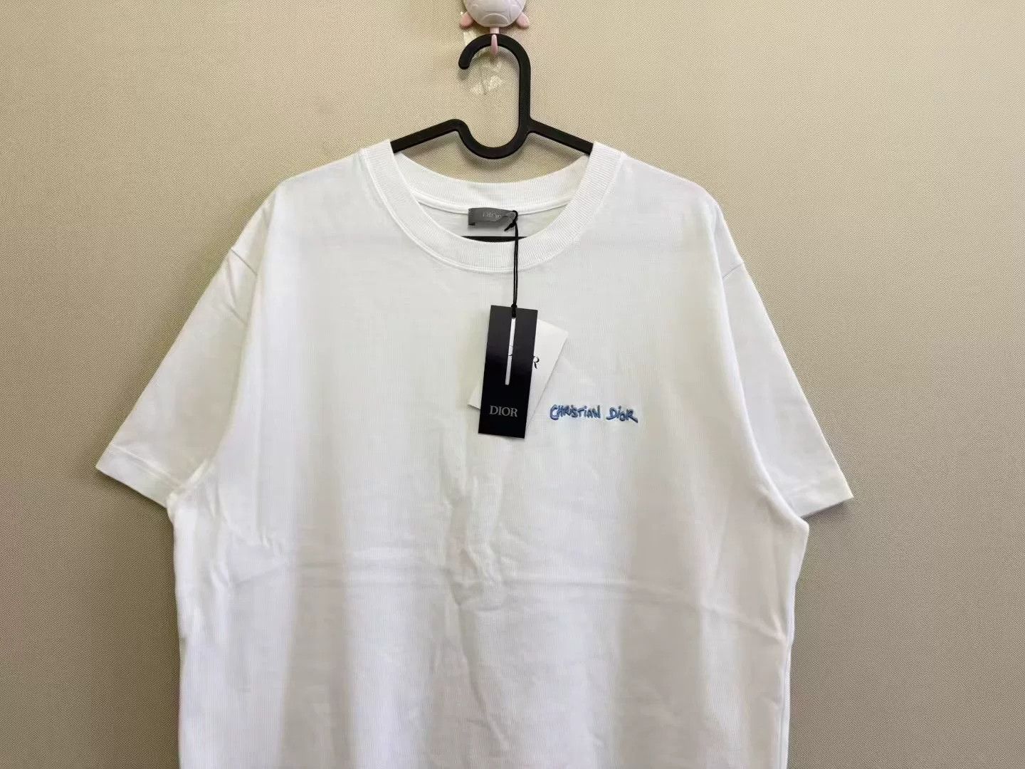 Dior DIOR White Embroidered Logo Short-Sleeve Size US L / EU 52-54 / 3 - 2 Thumbnail